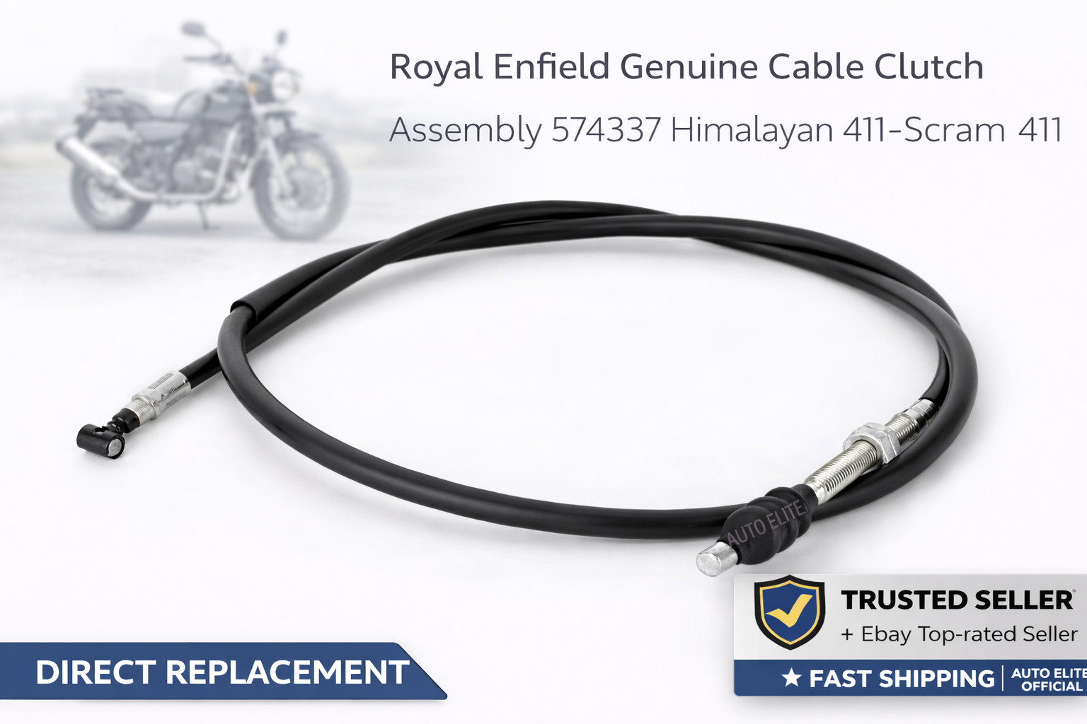 Genuine Clutch Cable Assembly 574337 Fits Royal Enfield Himalayan Scram 411