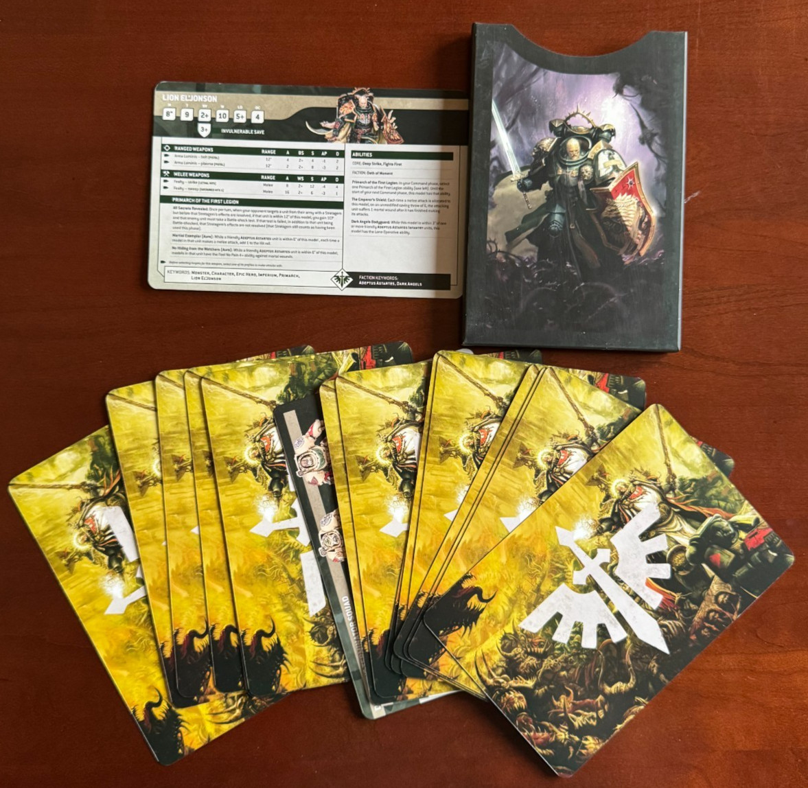 Warhammer 40k Dark Angels Limited Edition Codex 10th Edition & Datasheet Cards
