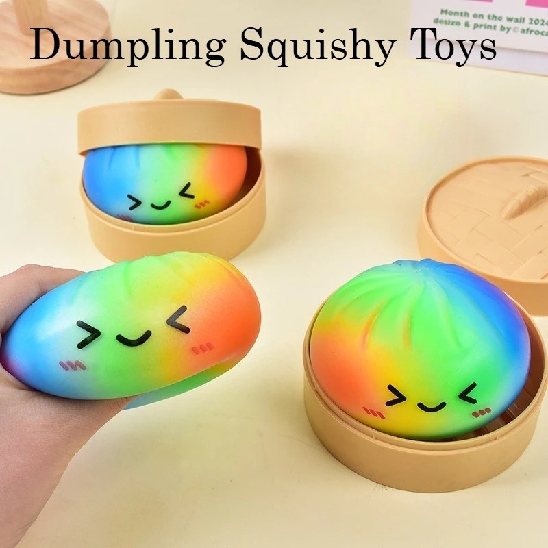 Below Mystery Squishy Bun Dumpling RARE GLITTER Limited Edition