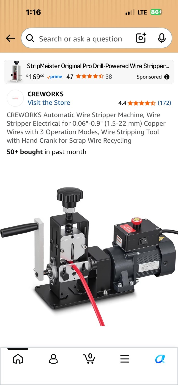 CREWORKS Automatic Wire Stripper Machine, Wire Stripper Electrical