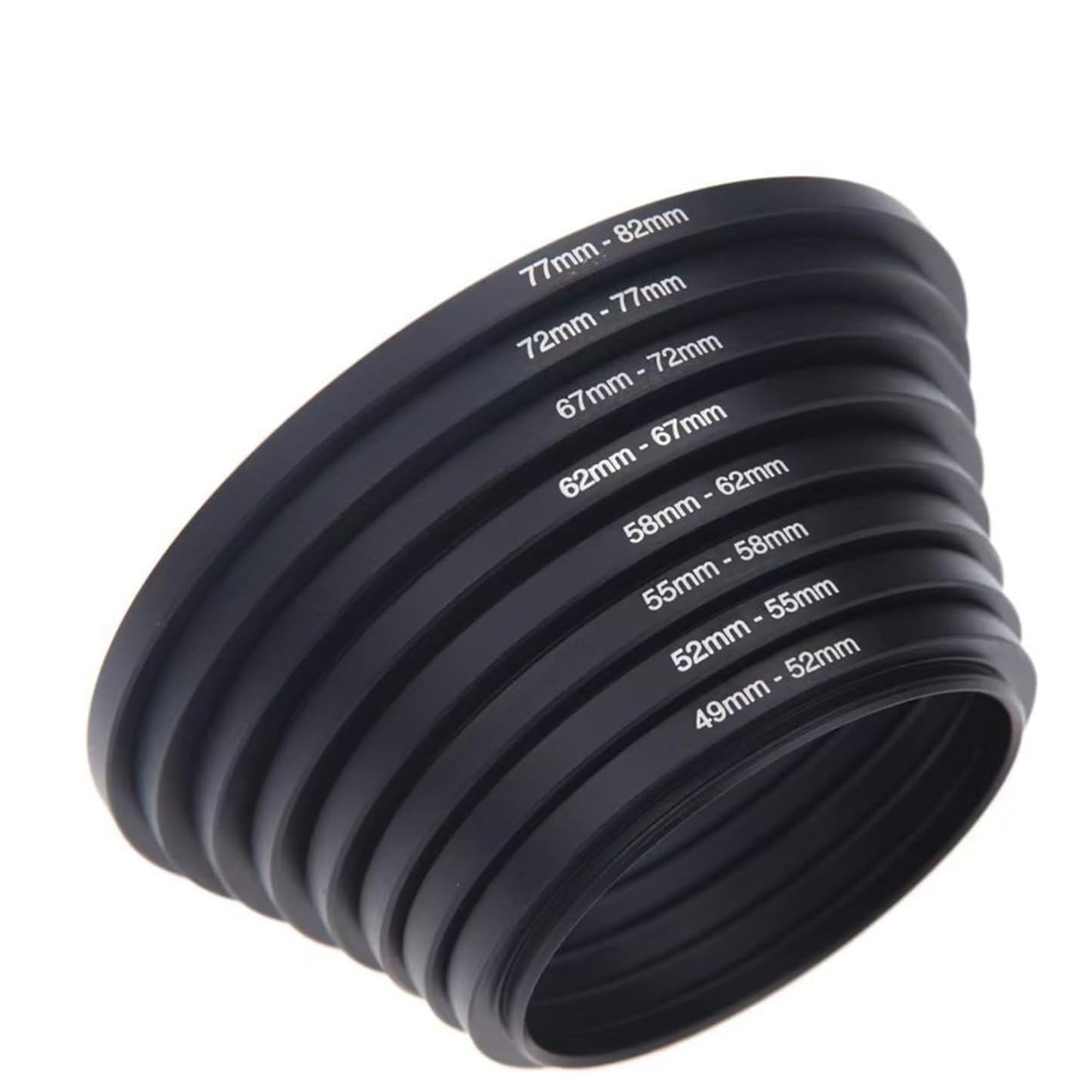 18 in 1 37-82mm Camera Lens Filter Step Up Down Ring Adapter Set For DSLR Camera