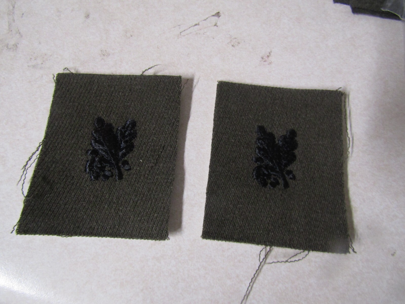 PATCH US NAVY SEW ON WW2 ERA FELT SET OF 2 UNSURE WREATH