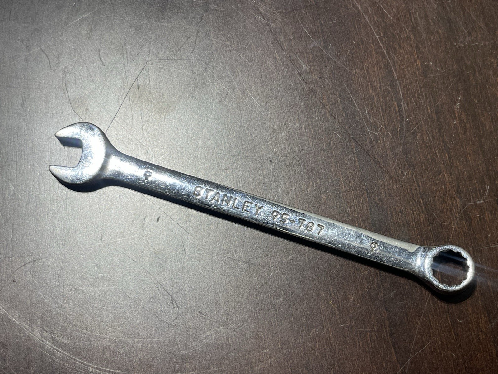 Used - Stanley # 95-787 9mm 12 Point Chrome Vanadium Combination Wrench
