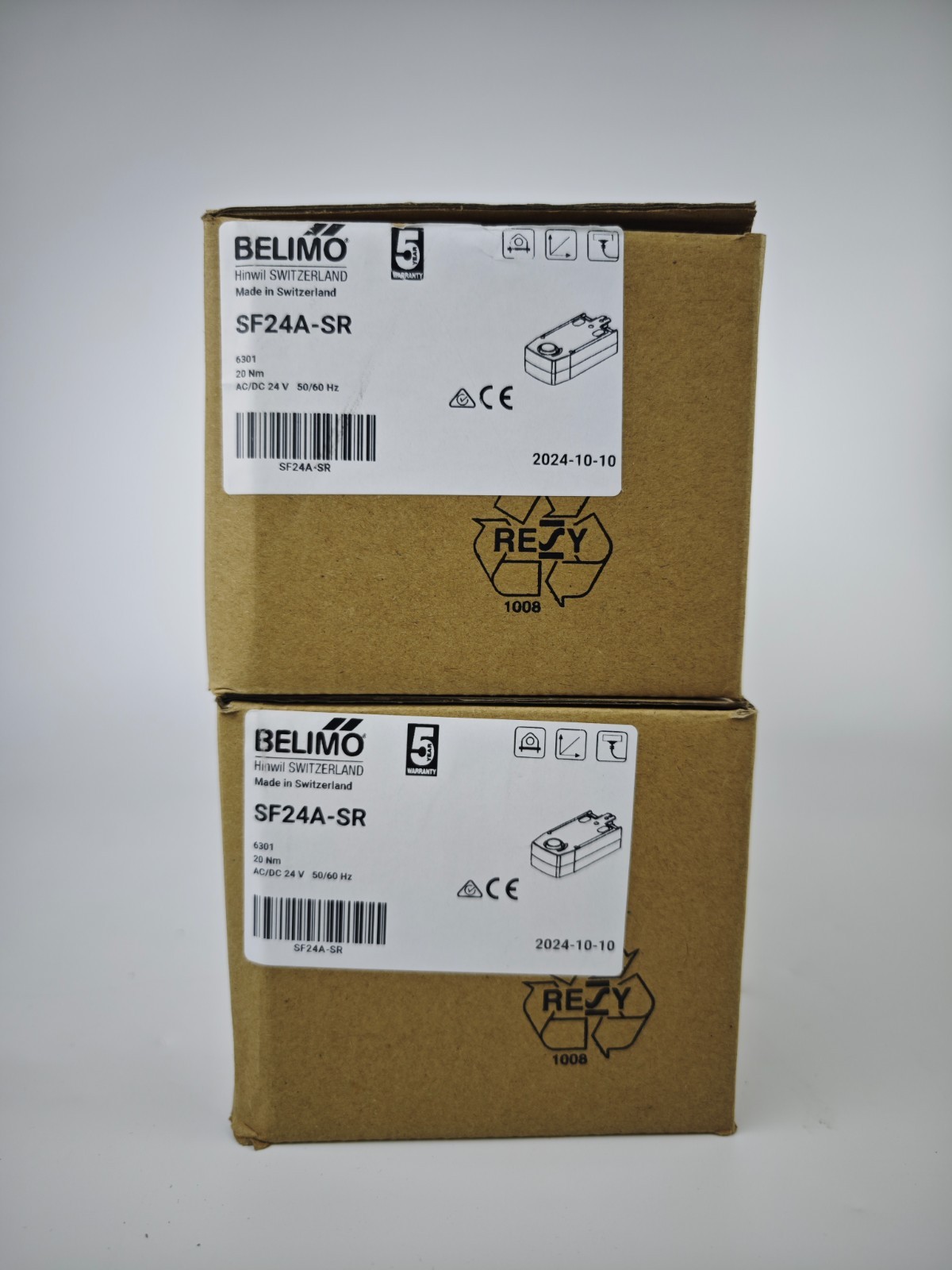 BELIMO Fail-Safe actuator SF24A-SR for controlling dampers in HVAC applications