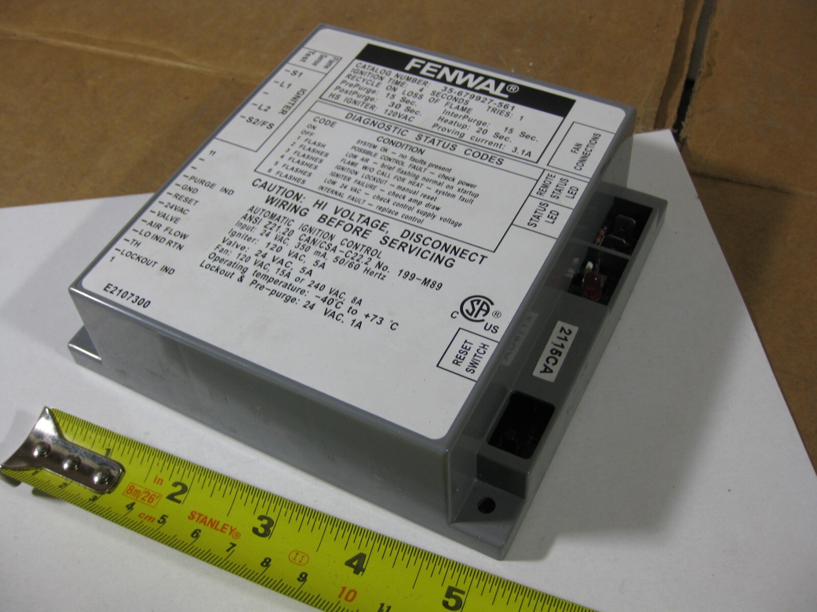 Fenwal 35-679927-561 Ignition Control Module