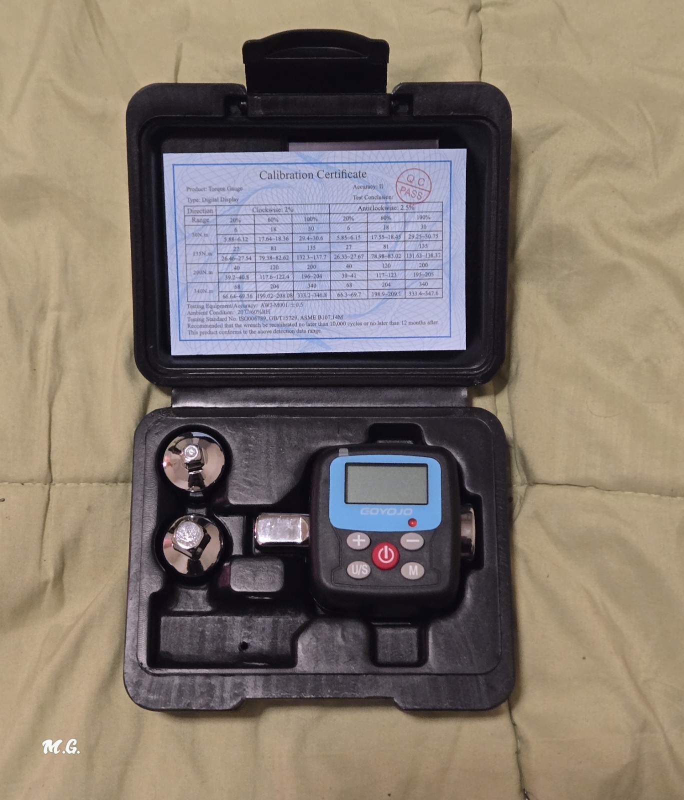 3/4" Digital Torque Adapter . Torque Meter Tester Convert