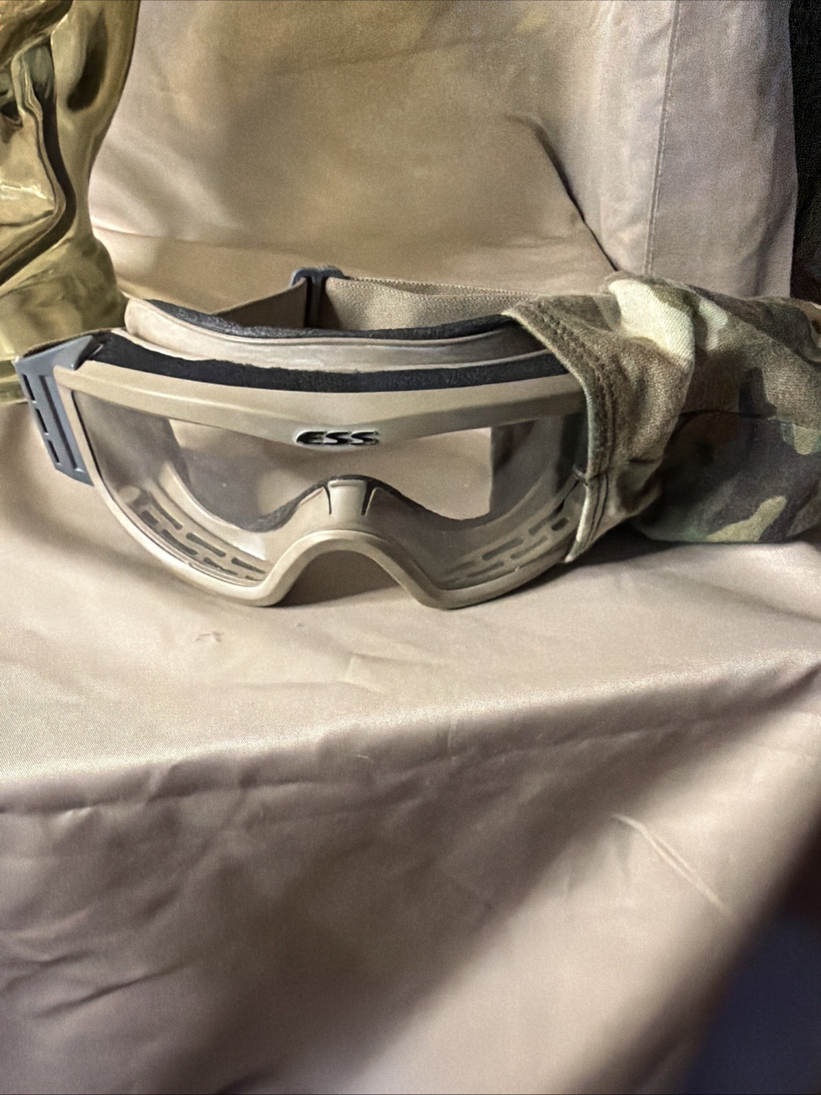 ESS Profile NVG Tactical Goggles Military Kit Clear Lens Woodland Camo Cover