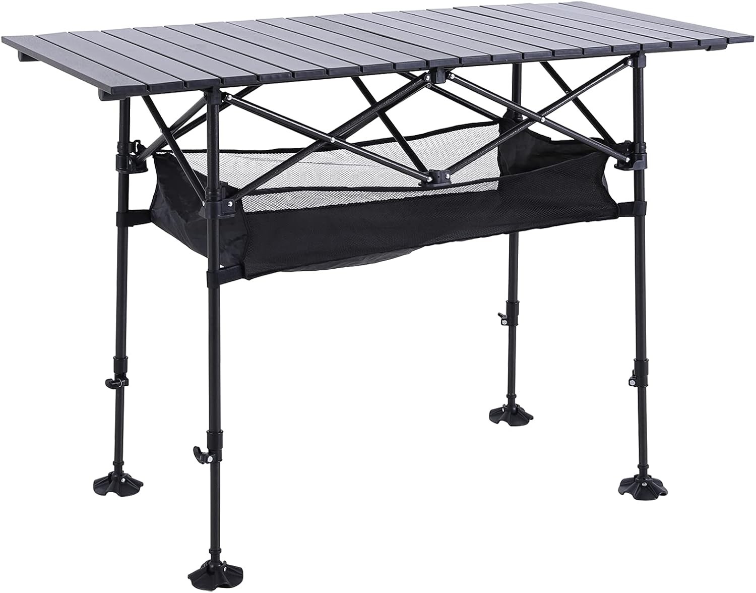 ALPHA CAMP Aluminum Picnic Table Foldable Outdoor Desk