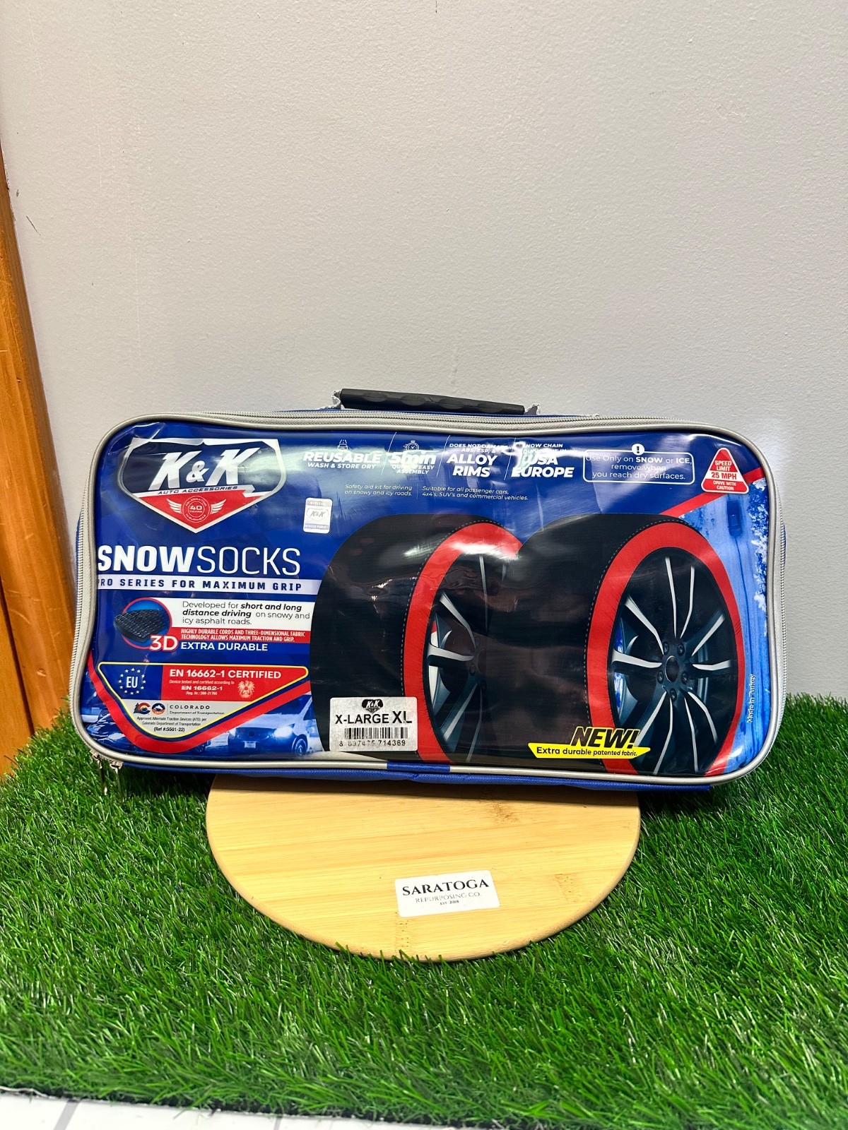 K&K Automotive Snow Socks for Tires - Size XL Extra Large