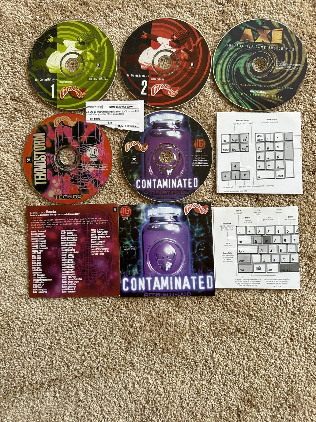 IK Multimedia Groove maker, software & 4 sample disks for your music production