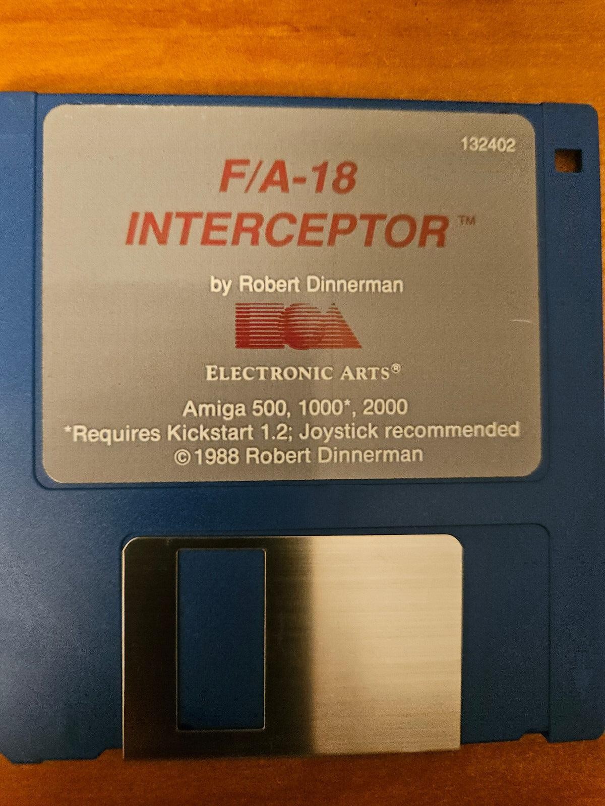 F/A-18 INTERCEPTOR by Robert Dinnerman for AMIGA 500, 1000, 2000
