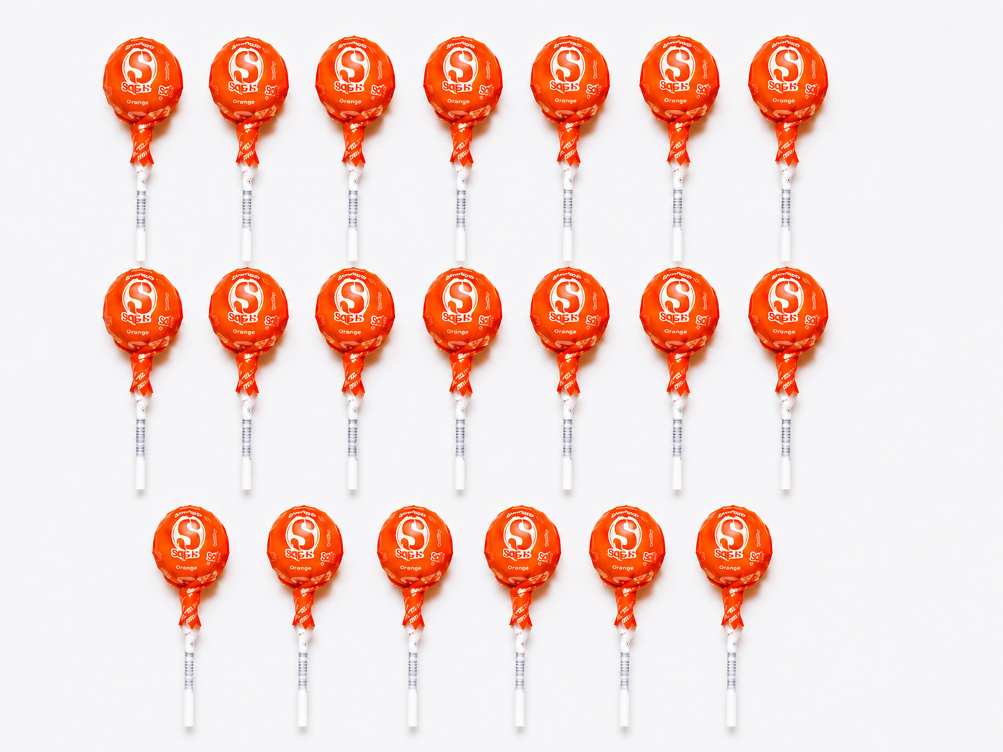 Starburst Lollipop Fruit Chew Filled Lollipops 20 CT ( ORANGE )