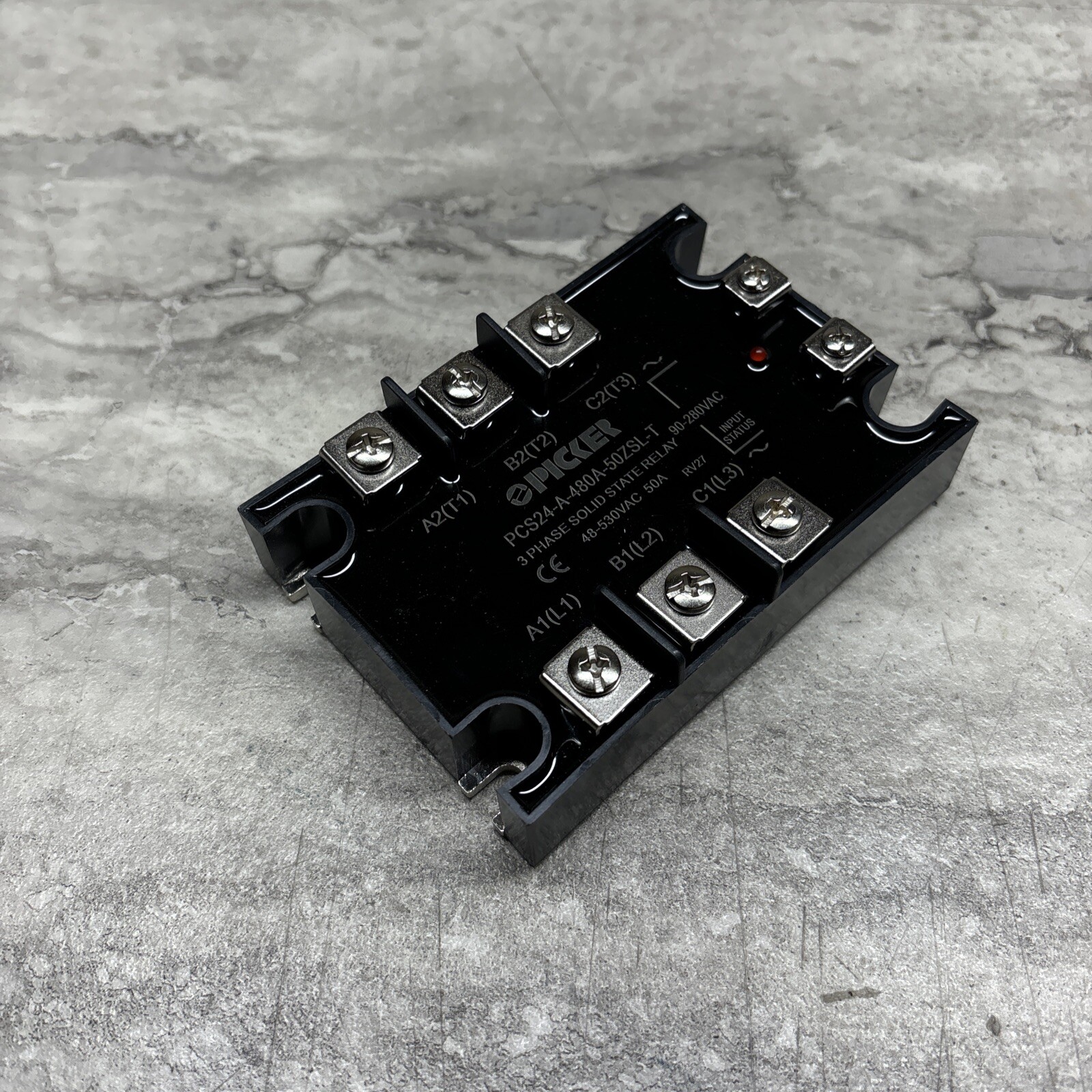 Picker PCS24-A-480A-50ZSL-T 3 Phase Solid State Relay, Panel Mount, New