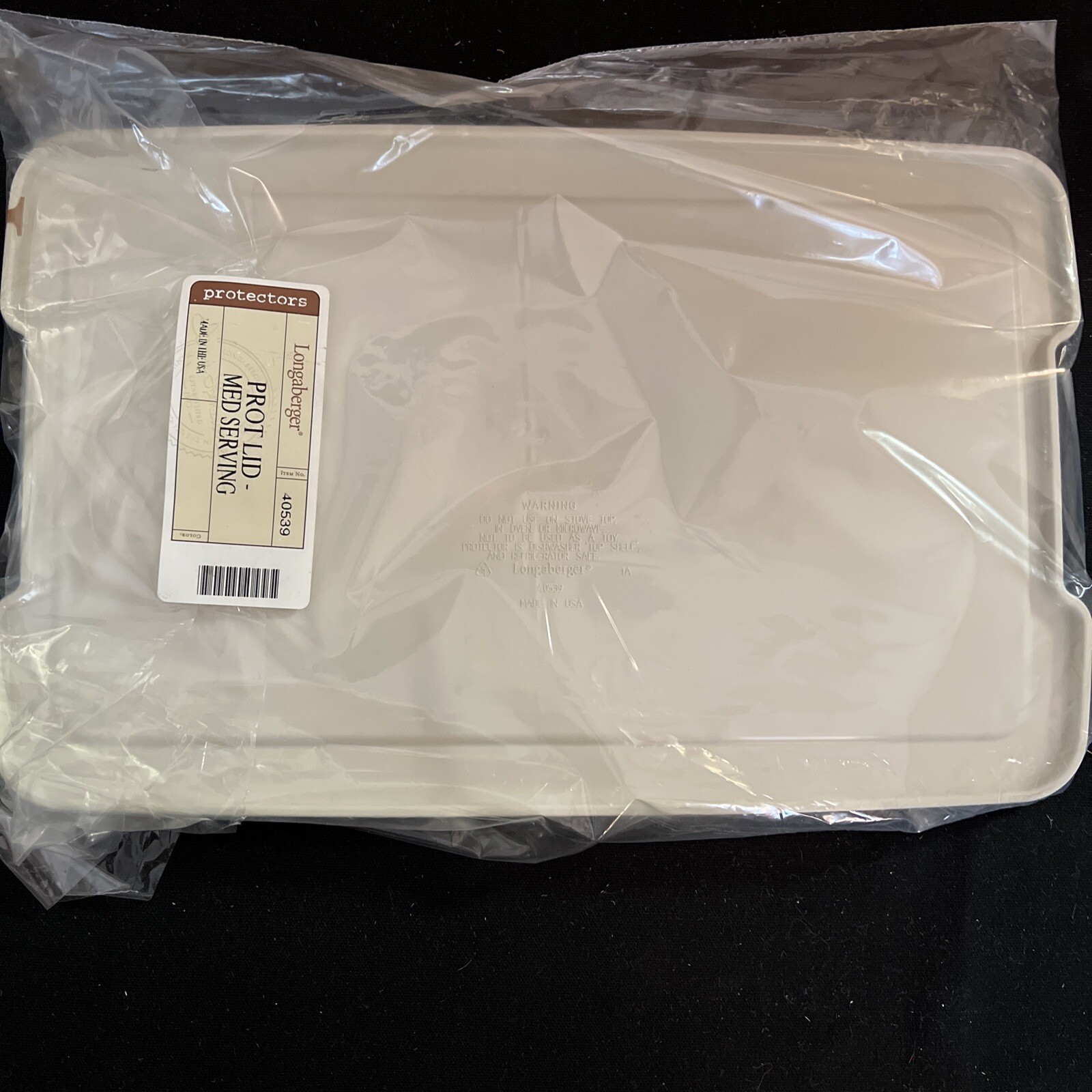 Longaberger Medium Serving Basket Protector Lid