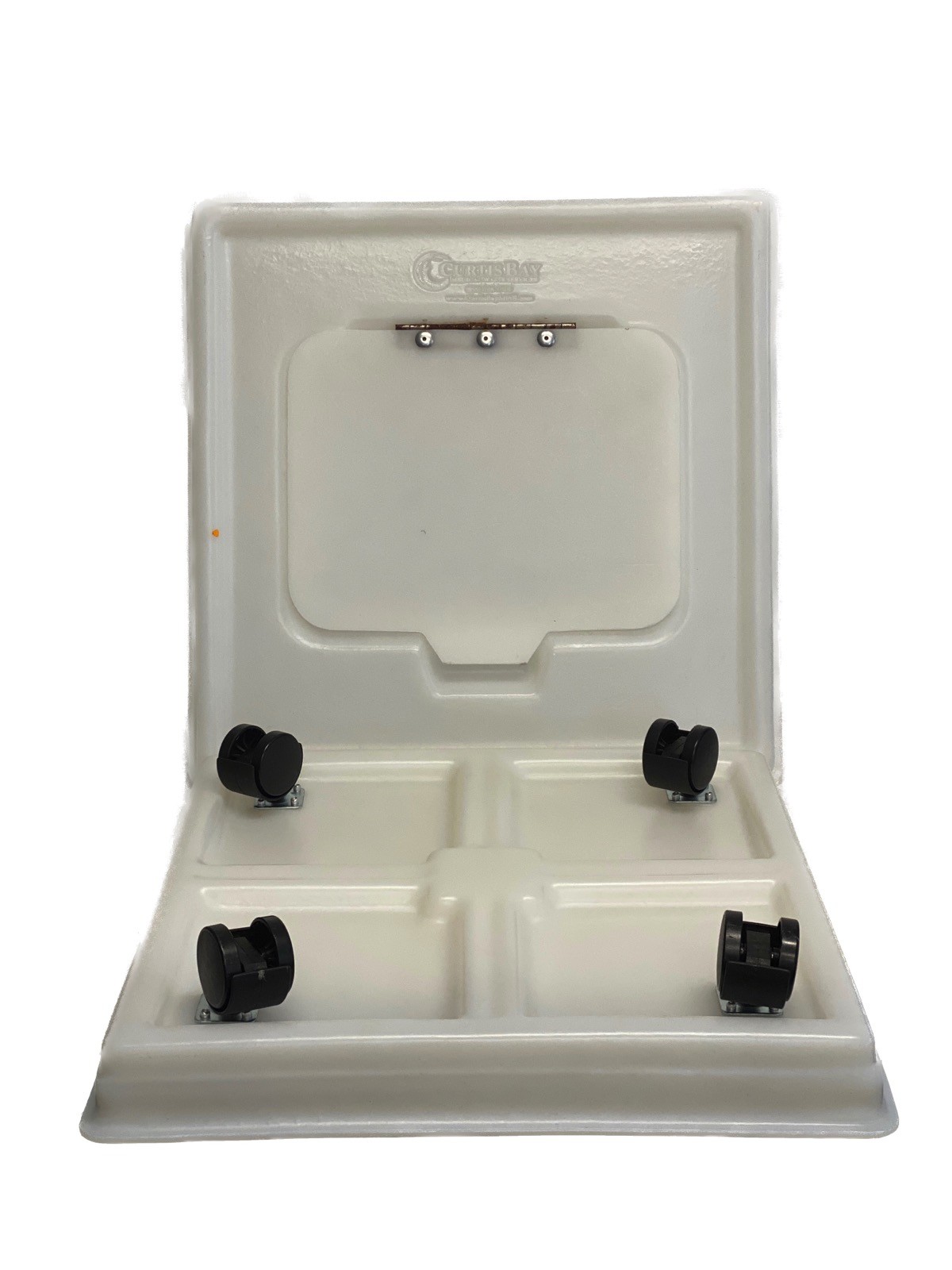 Reusable Biohazard Waste 4-Wheel Dolly Hamper Set Lid & Base for 18x18” Boxes