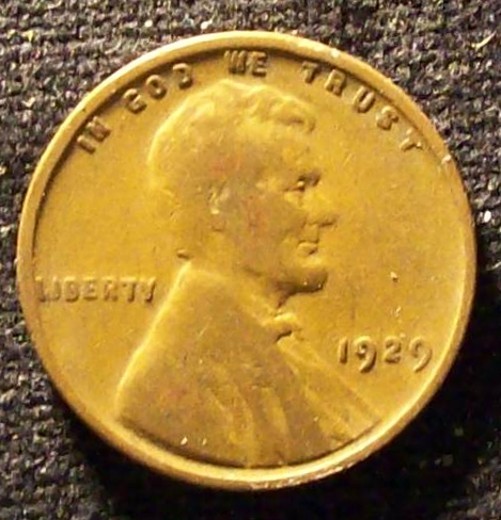 1929 P Lincoln Wheat Cent/Penny
