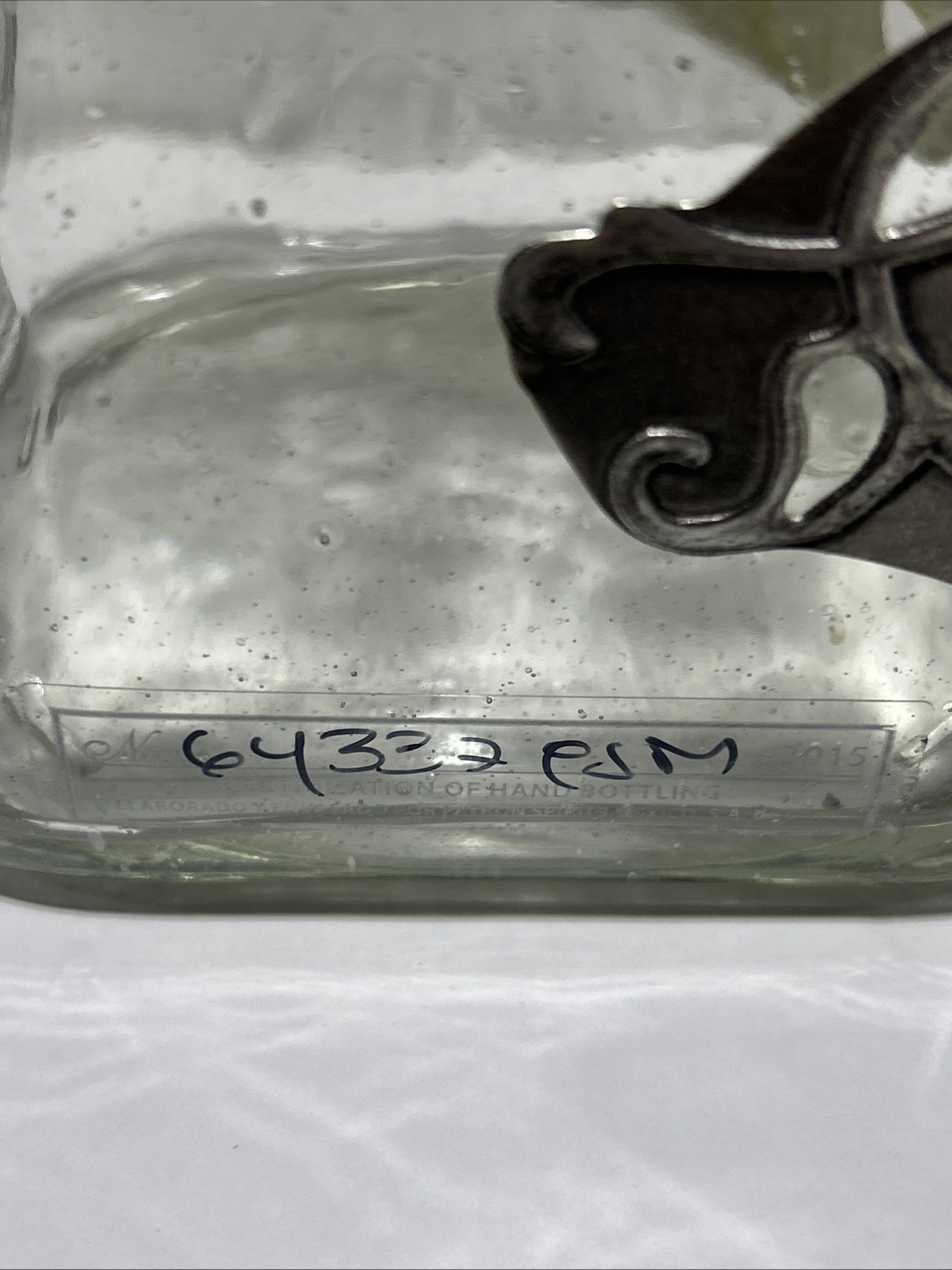 Patron Silver 1492 Tequila Limited Edition 2015 Liter bottle + cork EMPTY!