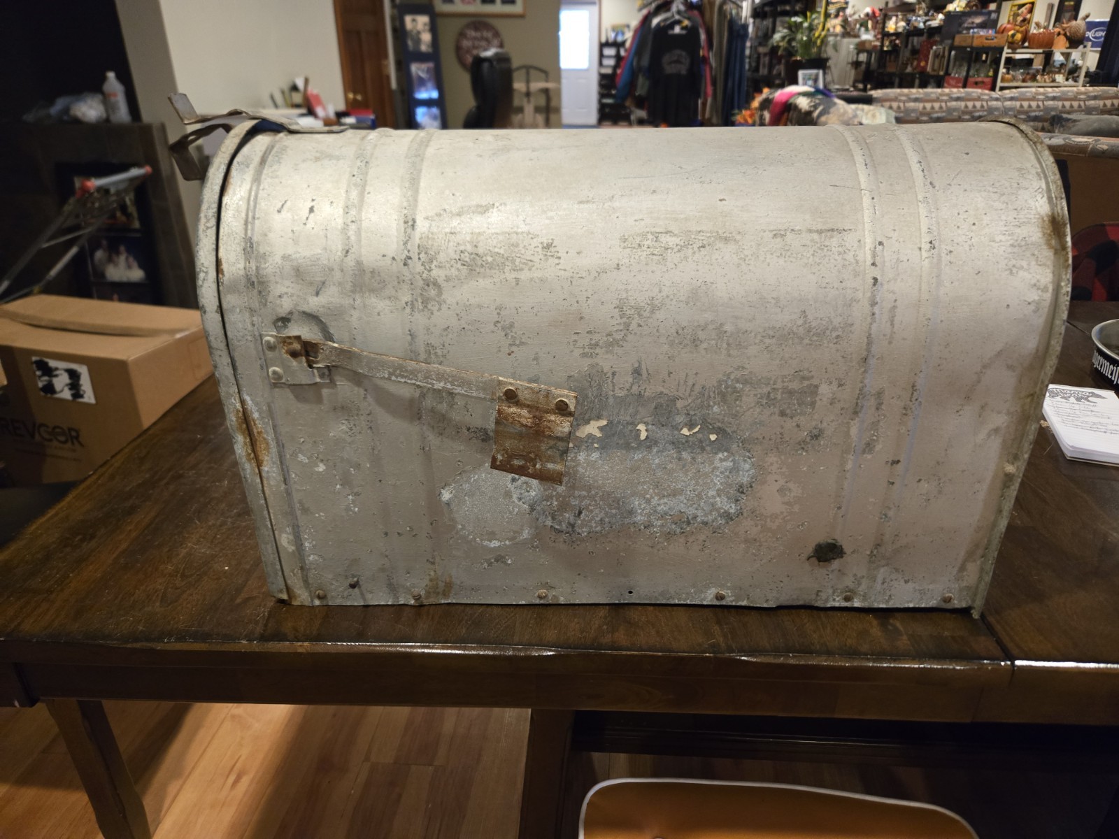 Vintage Jumbo Inland Steel Products Farmhouse Rural Mail Box USA Milwaukee,  WI