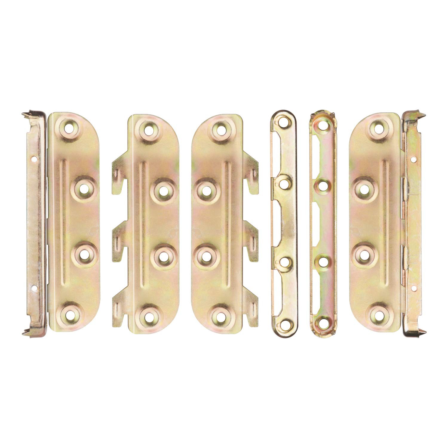 4 PCS Surface Mounted Bed Rail Brackets Hardware Wood Headboards Footboards