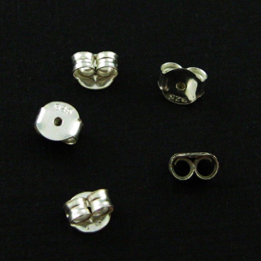 Sterling Silver Butterfly Earring Post Backs Earnuts (10 pairs - 20 pcs)