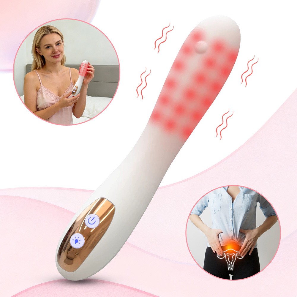 Red Light Therapy Device Wireless Female Massager With Heat Vibration Relaxing