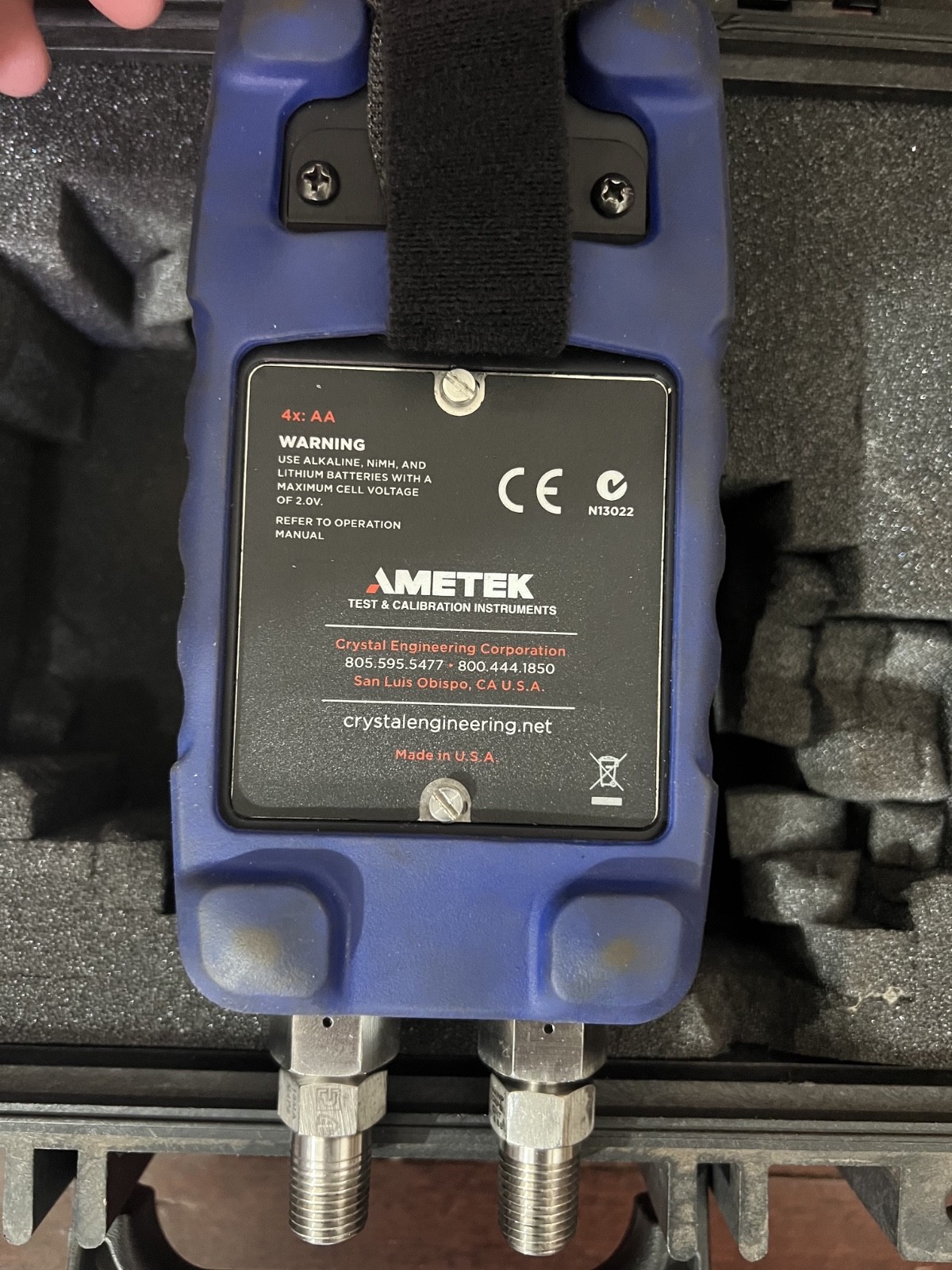 HPC40 Series Pressure Calibrator with Pelican Case