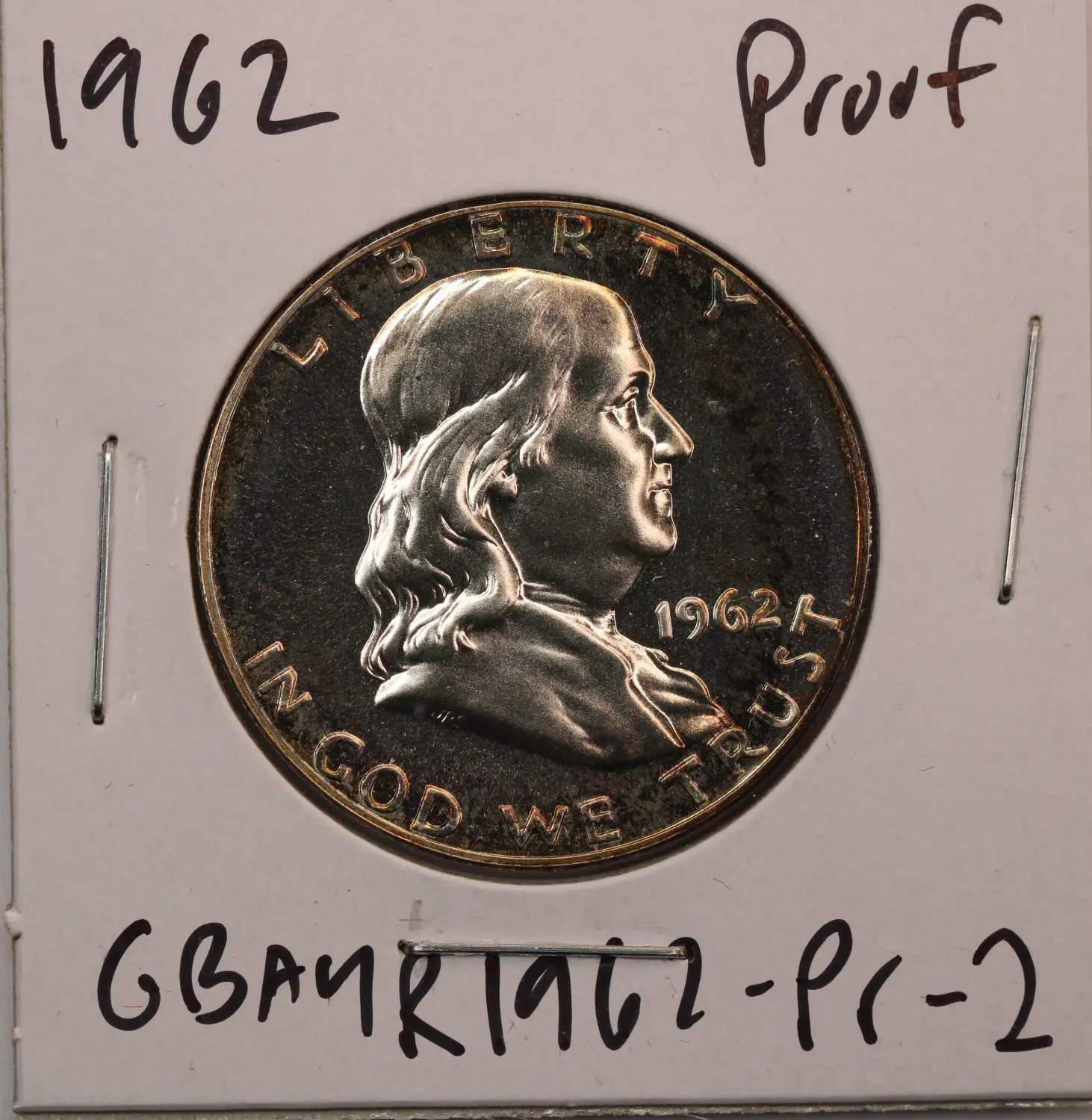 1962 Franklin Half Dollar PR