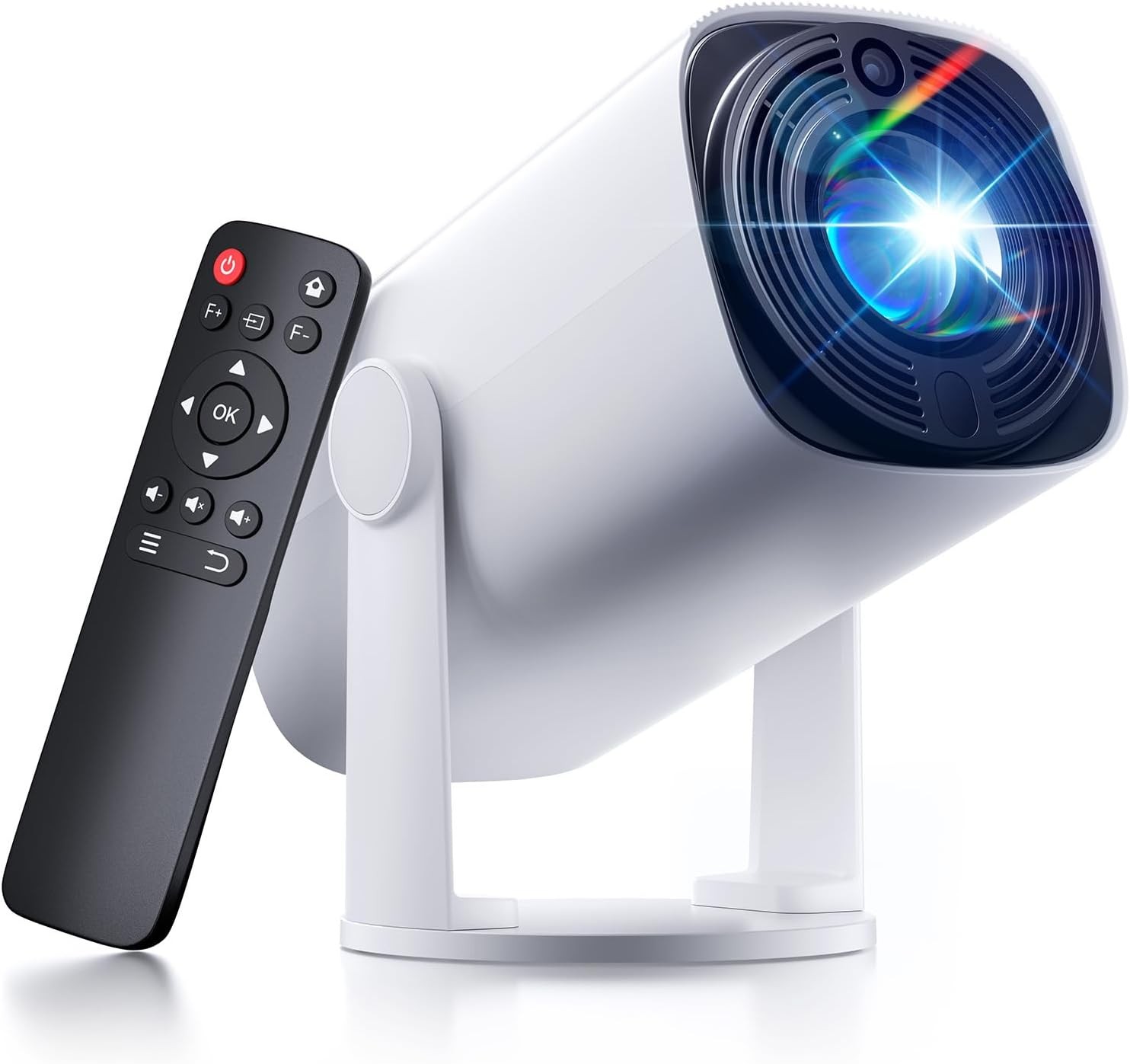 SOOMFON Mini Projector 1080P Support Bluetooth 5.1 Auto Keystone Electric Focus