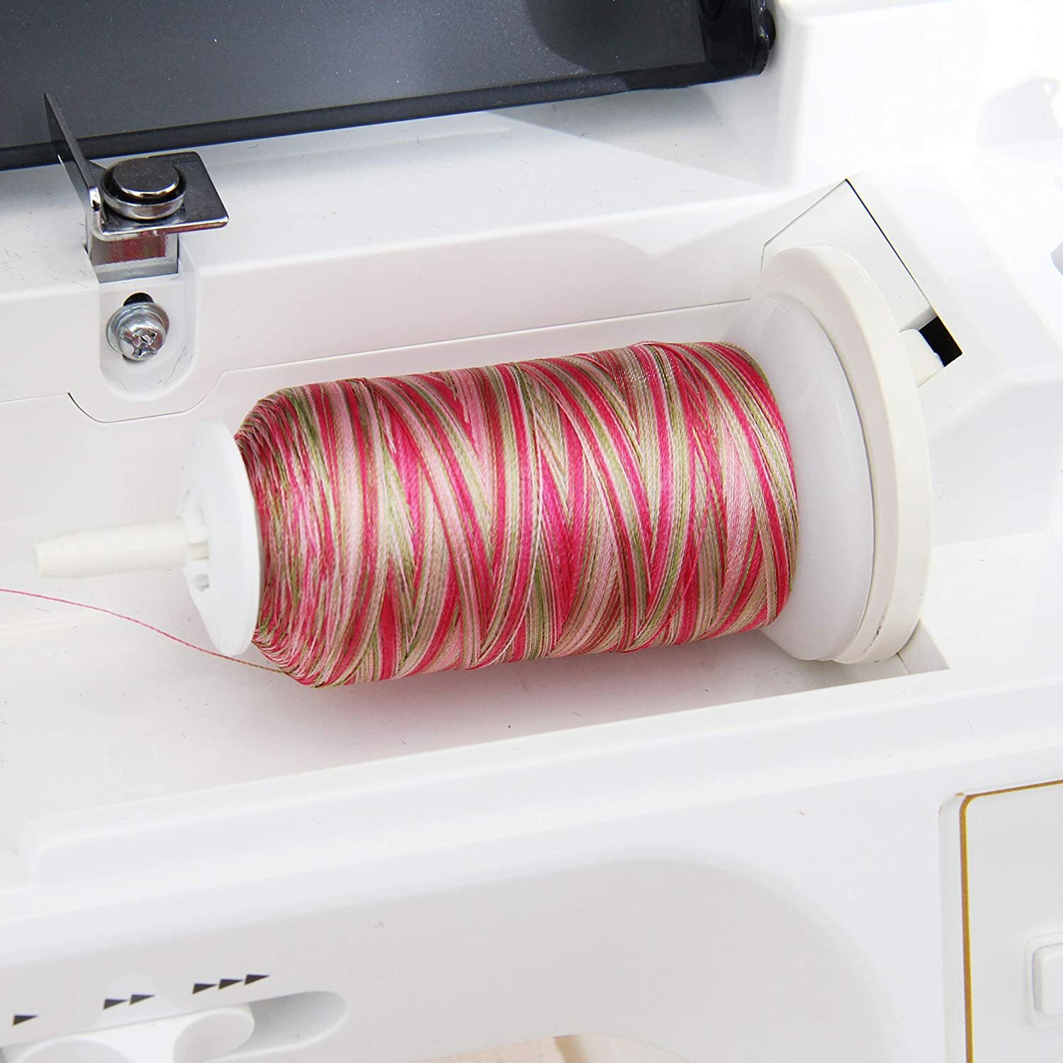 VARIEGATED POLYESTER EMBROIDERY THREAD 1000M SPOOLS 25 COLORS 40 WT - THREADART