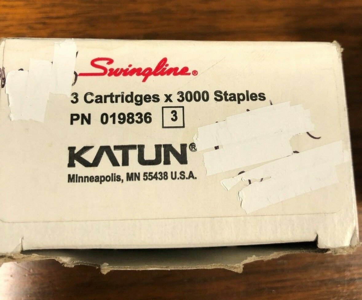 3 Staple Cartridges 3000 Staples per Cartridge