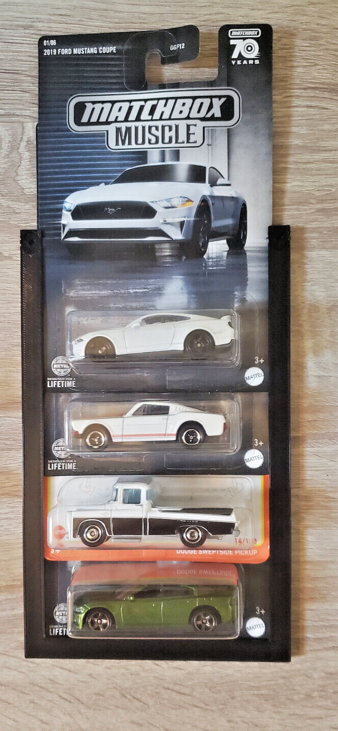 3 Pack Hot Wheels Storage Display Rack White