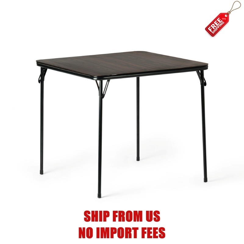 Homy Casa 34" Folding Card Table, Portable Wood Table Top for Party Picnics Game