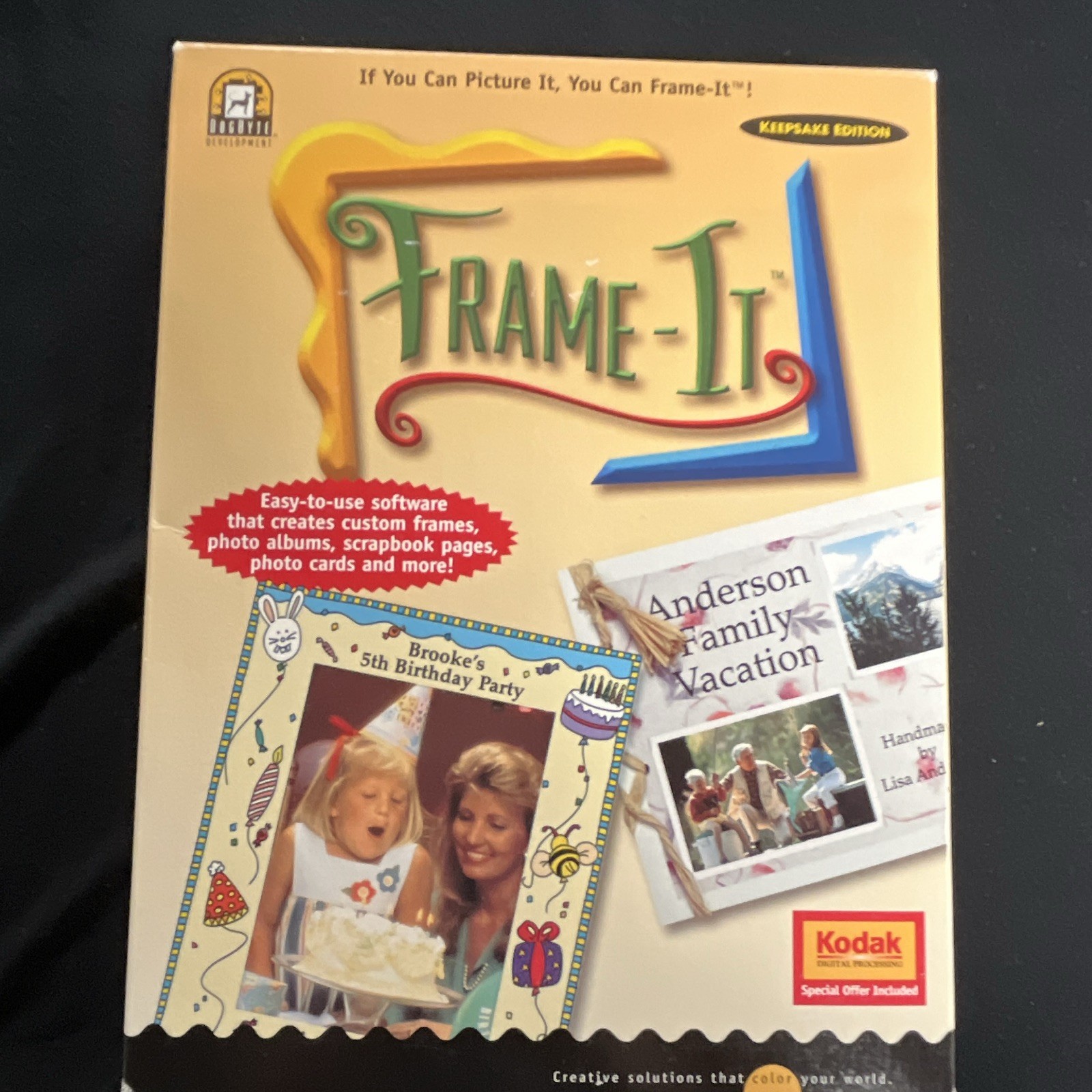 DogByte Frame-It Photo/Image/Graphics Editing Software CD for Windows 95/3.11