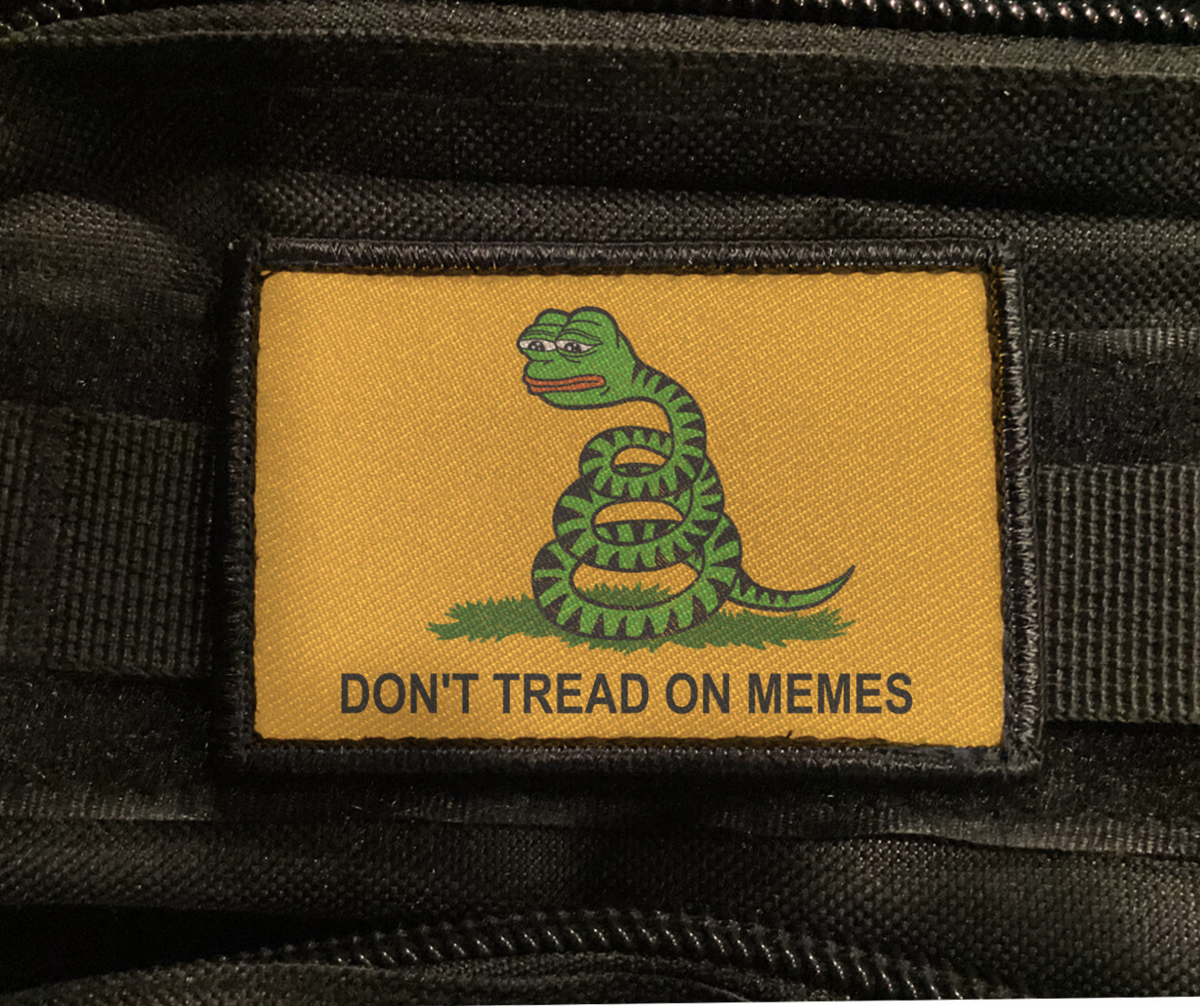 Dont Tread on Memes Pepe Gadsden Flag Patch Morale Hook [sub]