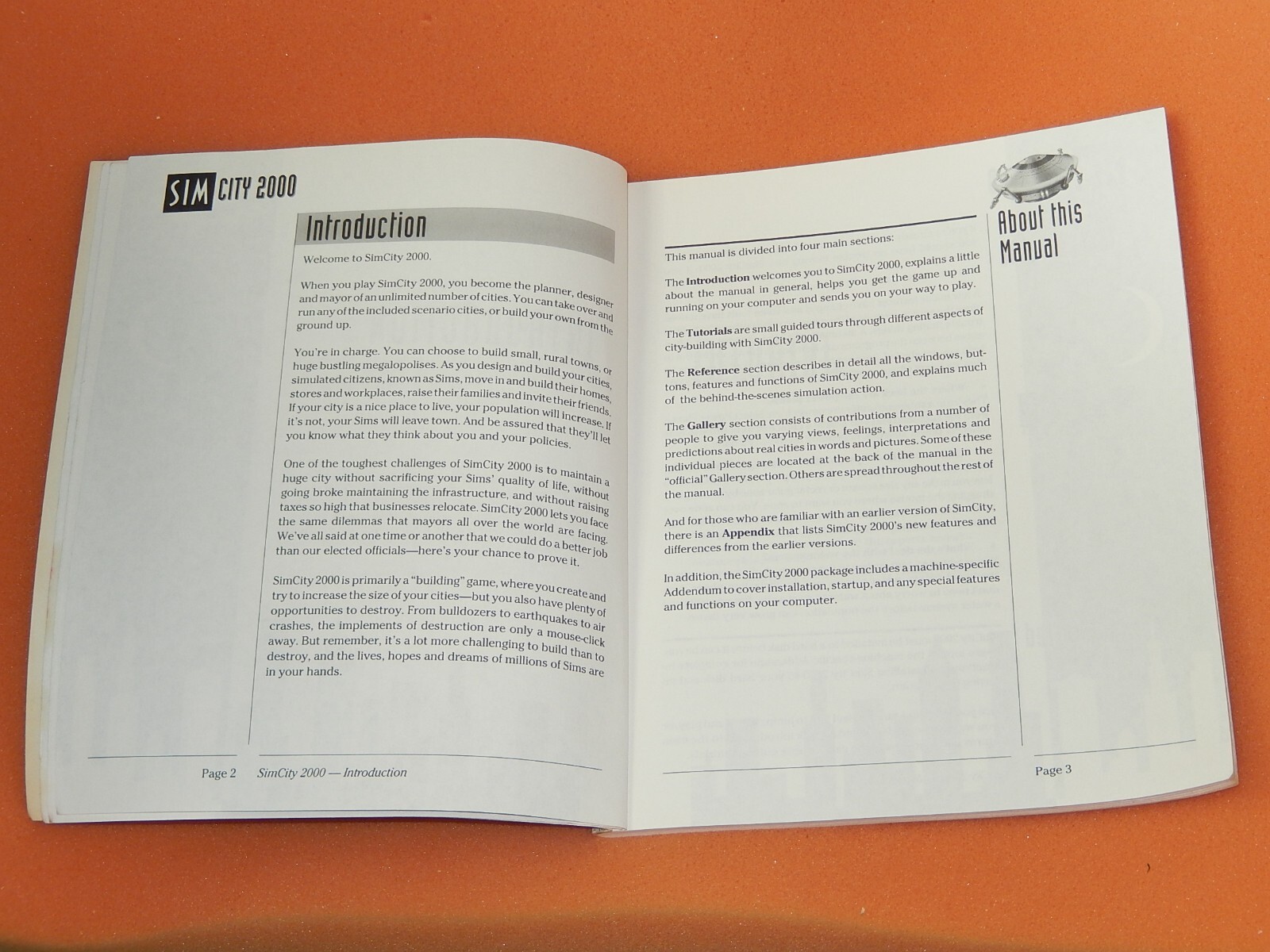 SIM City 2000 Ultimate Simulator 1993 Video Game User Guide Manual Only EUC