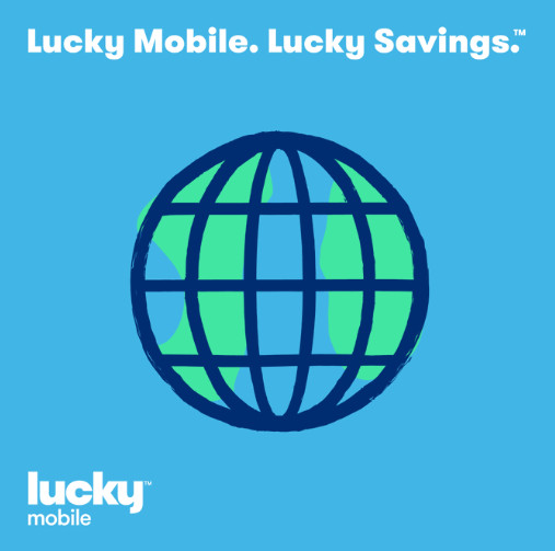 Lucky Mobile Multi SIM Card - Nano + Micro + Regular LTE Travel Prepaid