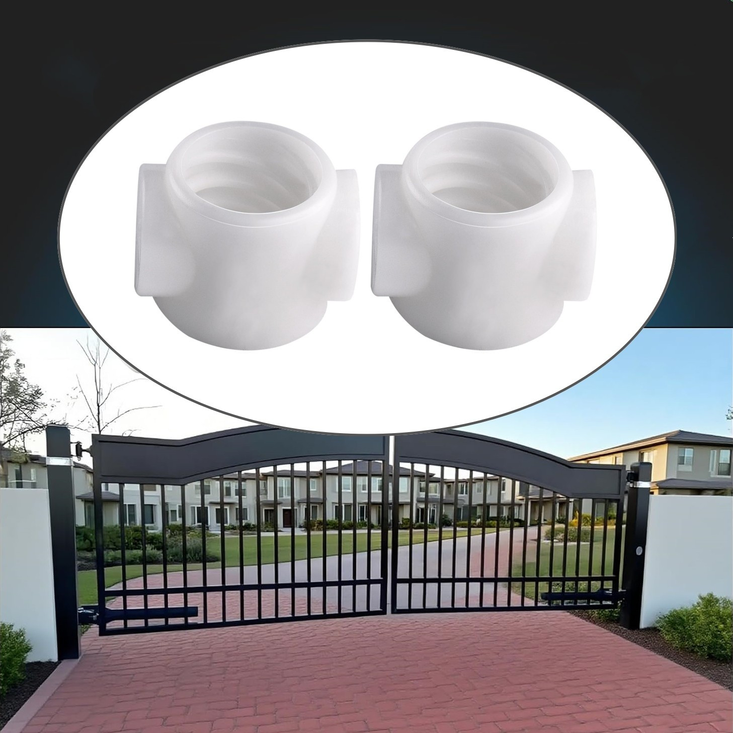 2x Trolley Spare Nuts K75-39337 For LA500 Series Trolley Swing Gate Operators