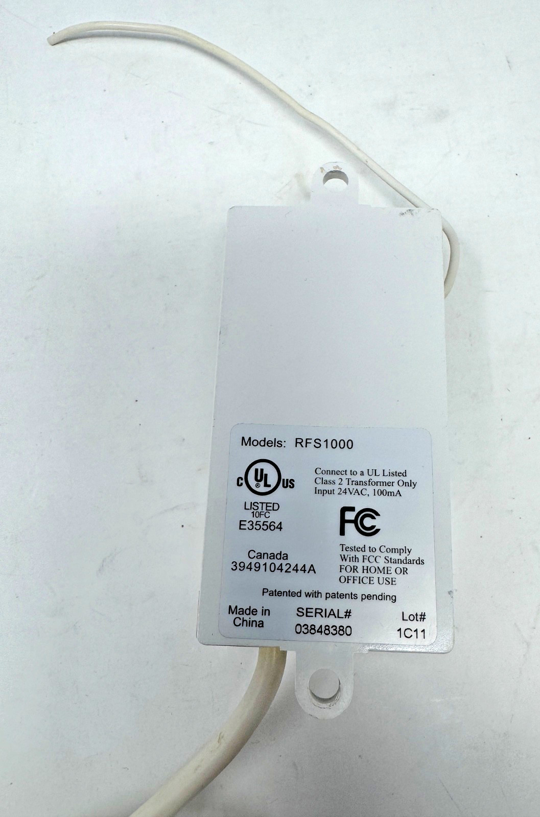 Irritrol Wireless Rain Sensor Receiver Only RS1000 - No Cover