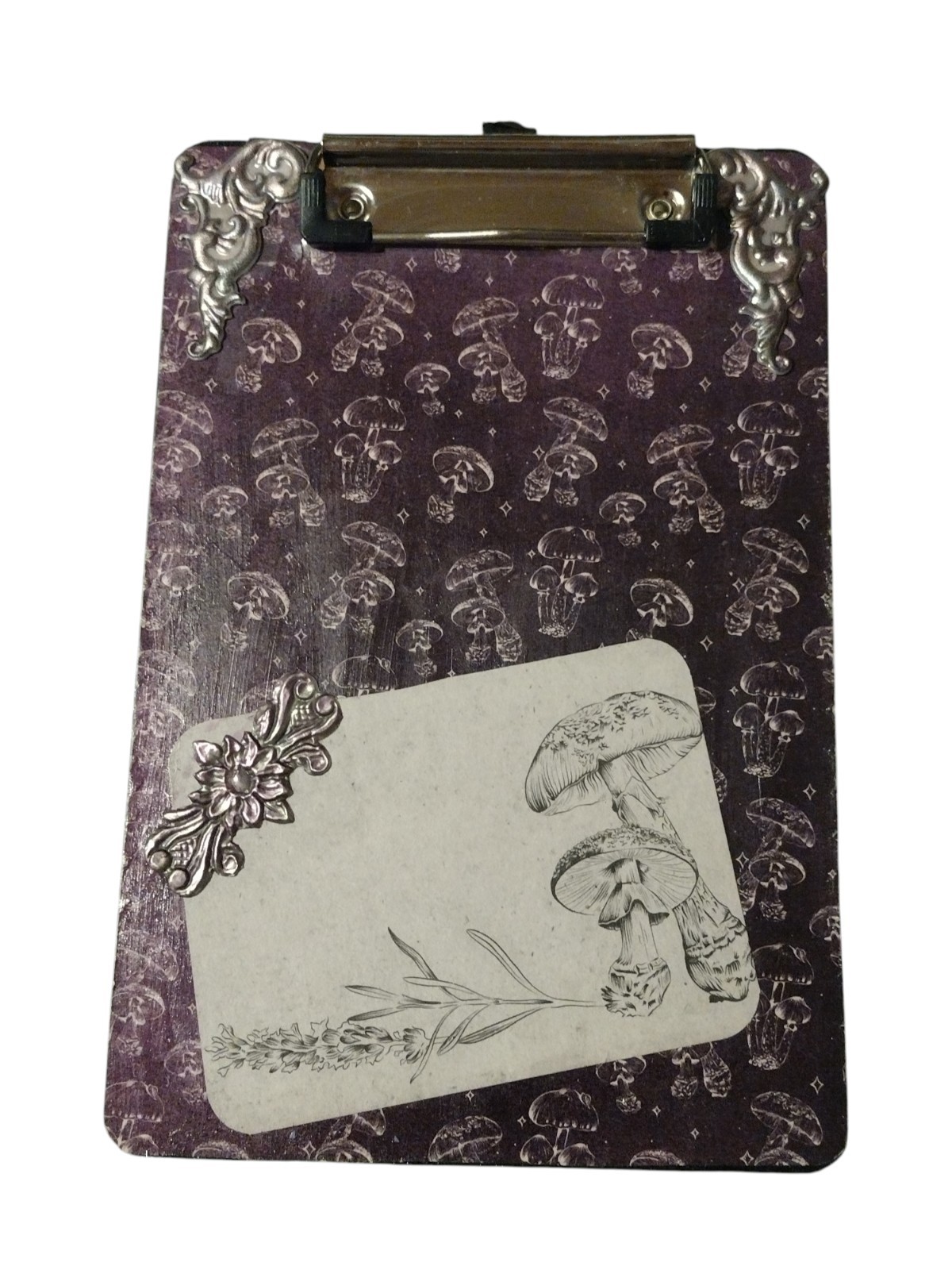 Altered Art Clipboard Mixed Media Memo Board Small Clipboard