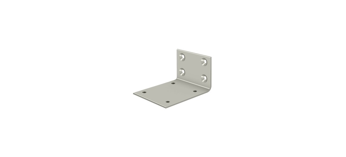 JB-DASH95 Solid Jamb Bracket for DASH95 Double Action Spring Hinge Brushed Nicke