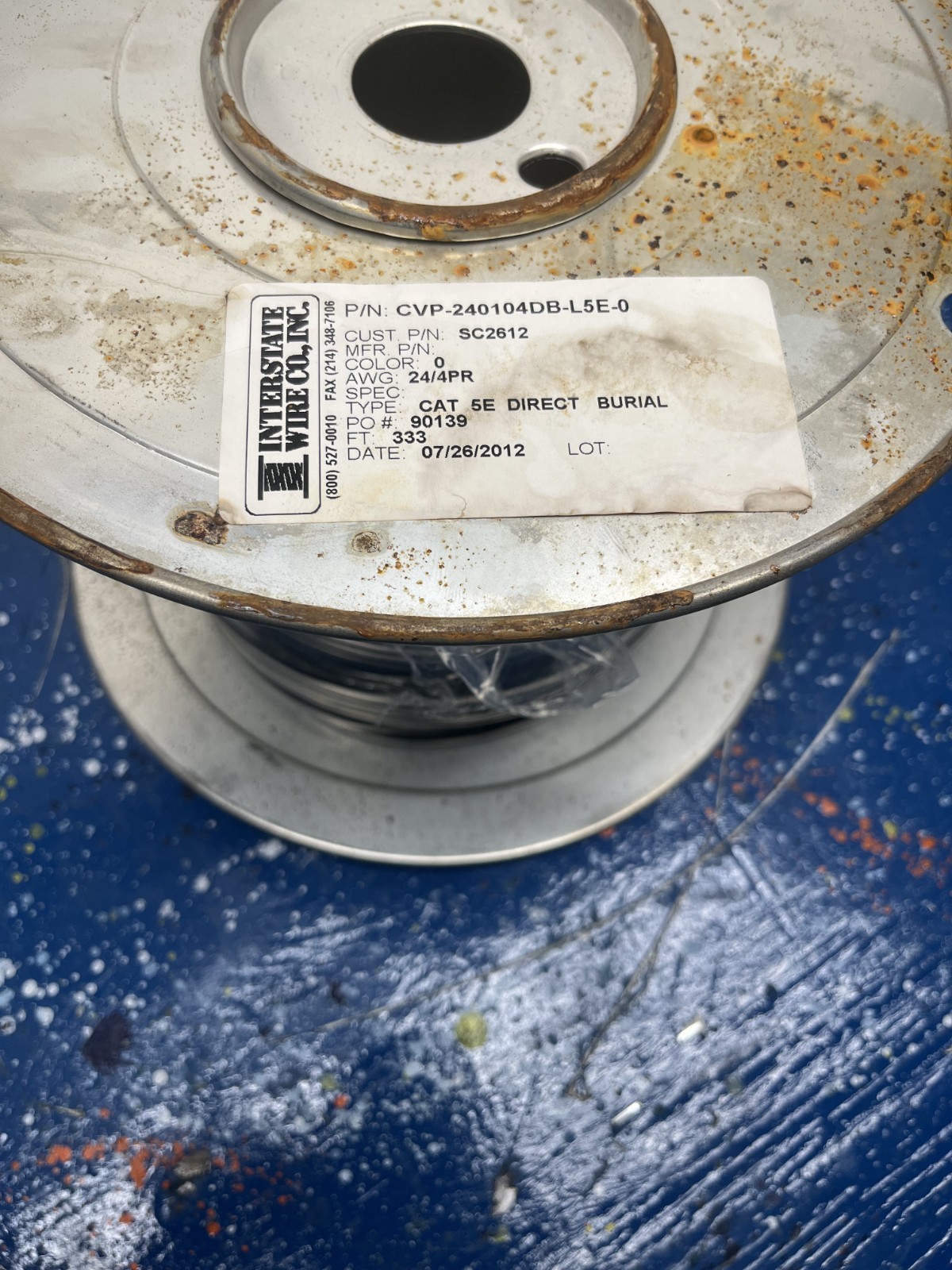 Cat5e 24AWG Solid Direct Burial Outdoor CAT5E Wire 100FT