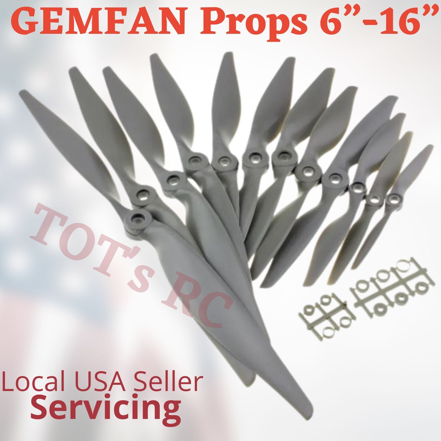 Gemfan 5 -16in Nylon Electric Prop Propeller for RC Airplanes