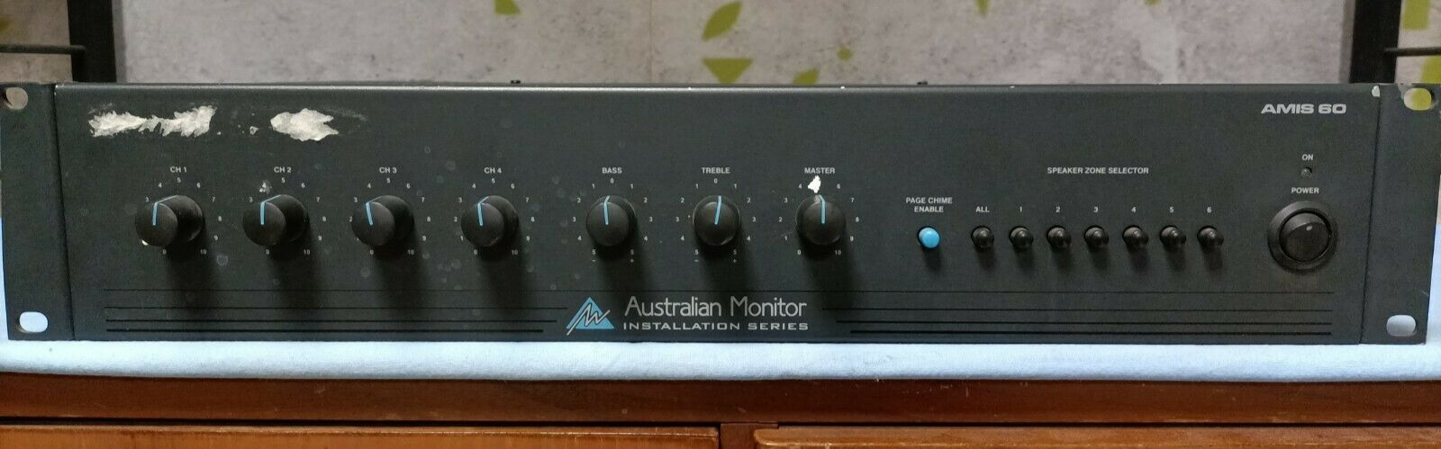 Australian Monitor Amos 60W Mixer 6 Speaker Zone