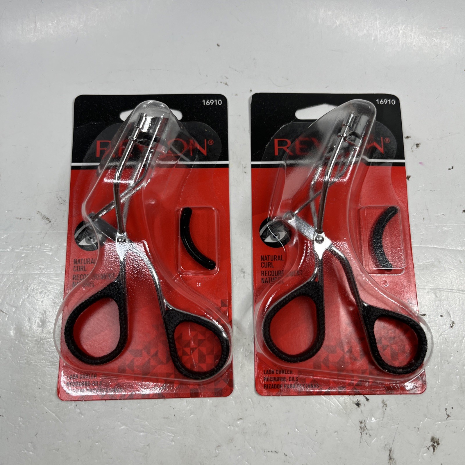 (2 Pack) Revlon Eyelash Curler, For Natural Lash Look NEW IN PACKAGE 16910