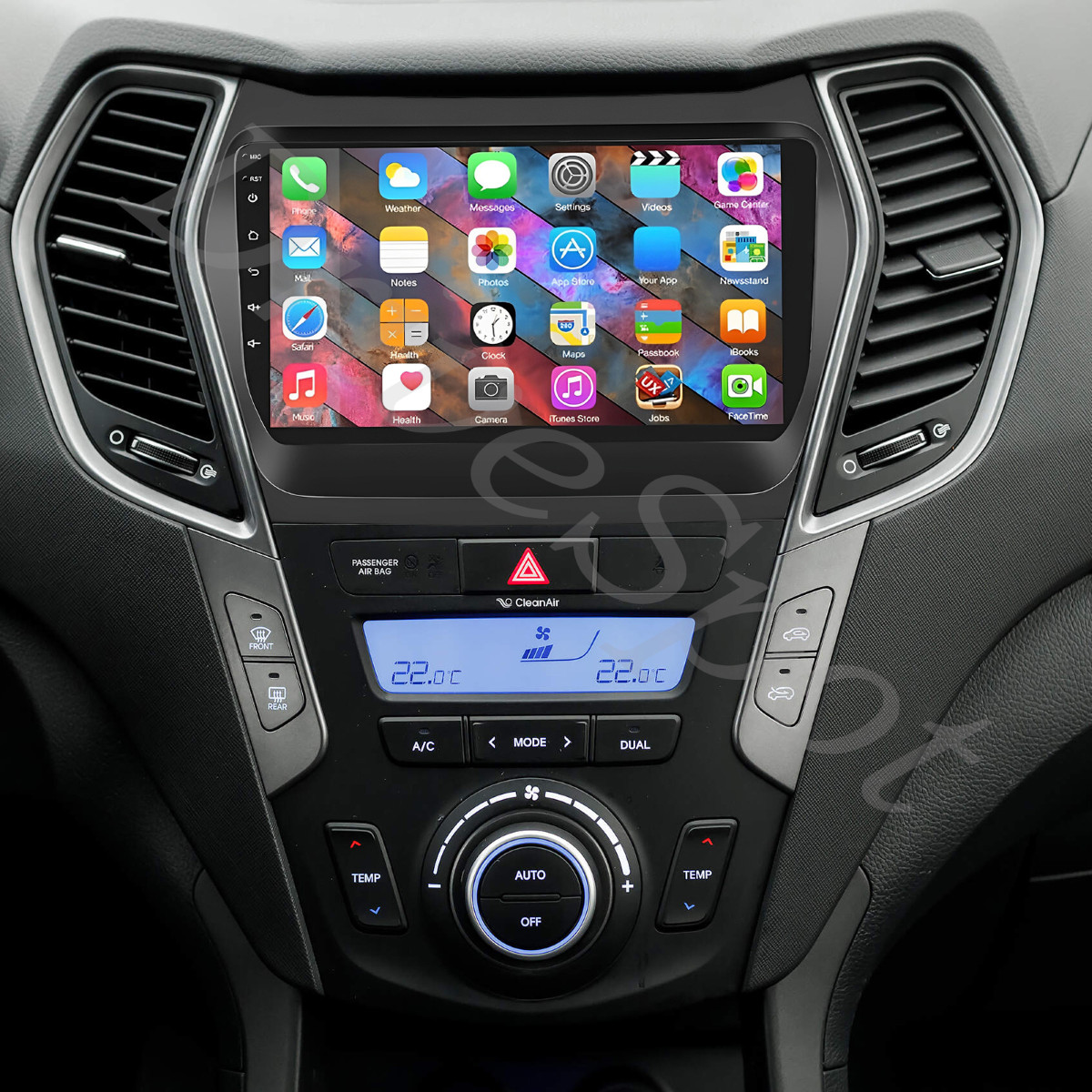 Carplay Radio GPS Stereo GPS Navi WIFI For Hyundai Santa Fe Sport IX45 2013-2018