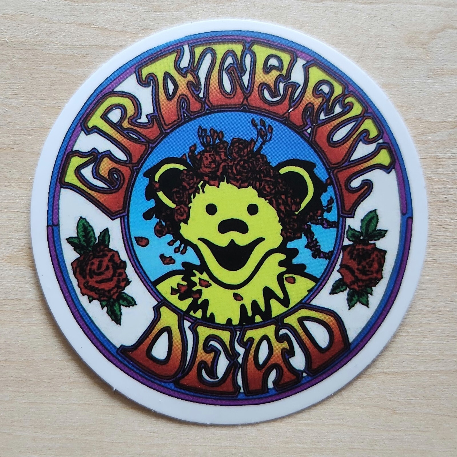 2 ¼" Grateful Dead - Dancing Bears Bertha Roses Jerry Garcia Vinyl Stickers