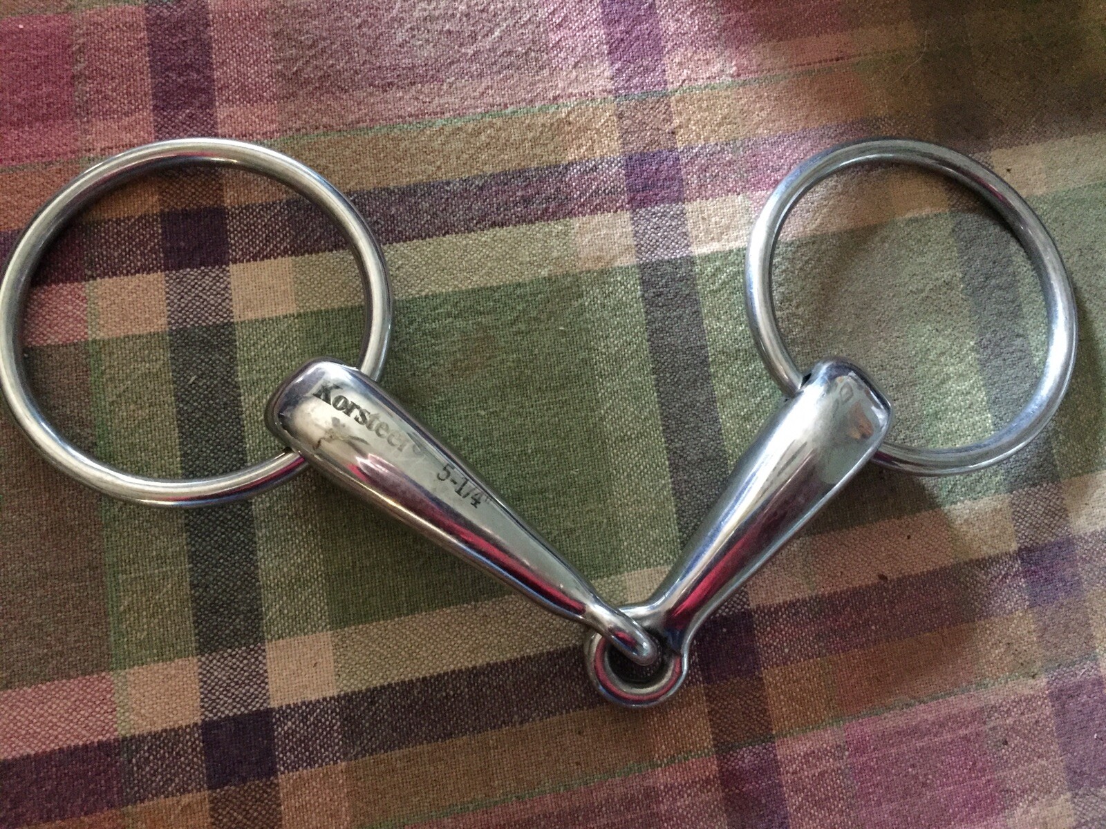 5 1/4" Korsteel Hollow Mouth Loose Ring Snaffle Bit Light Weight