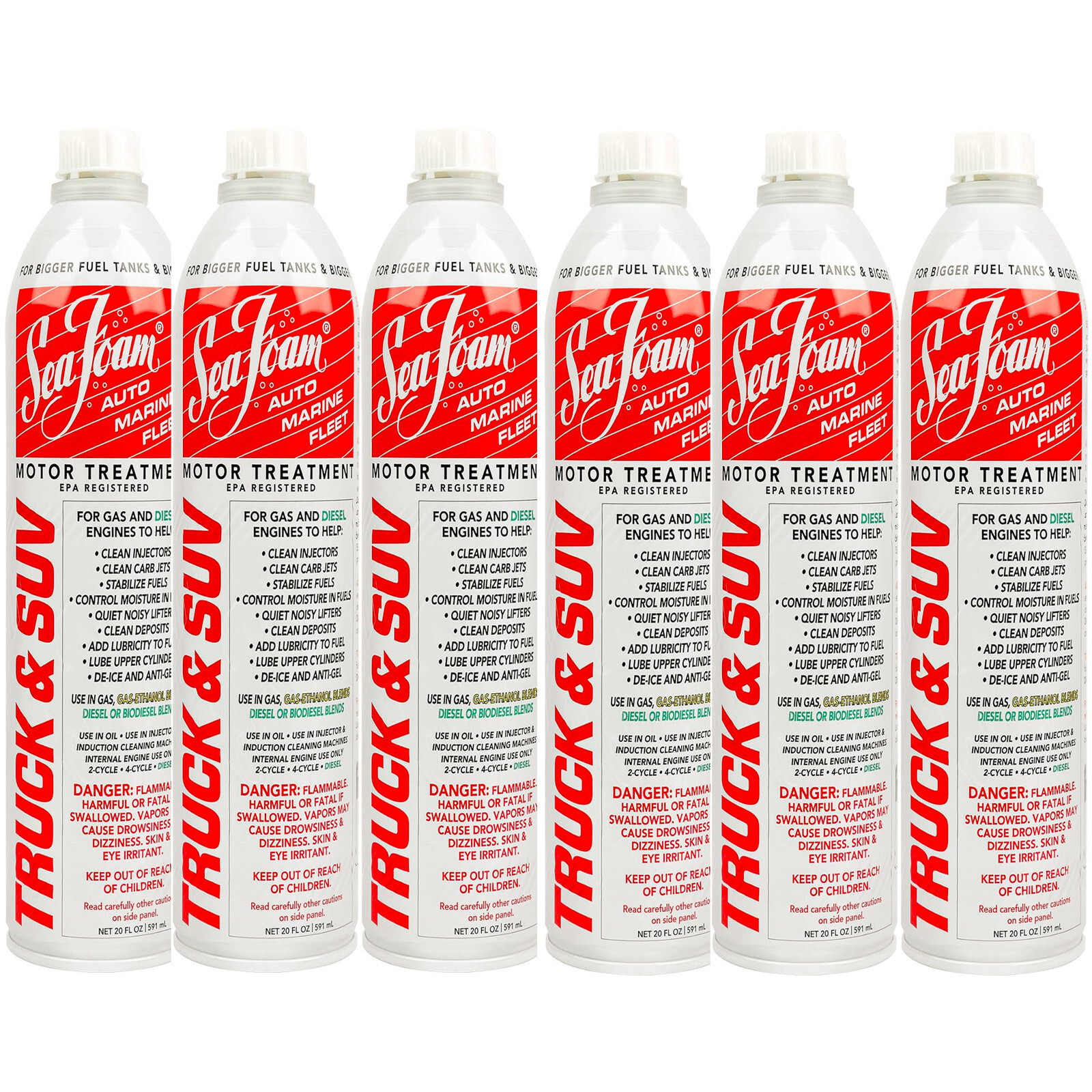 Seafoam ST20 Truck and SUV Motor Treatment Additive 20 oz ST-20 Pack of 6