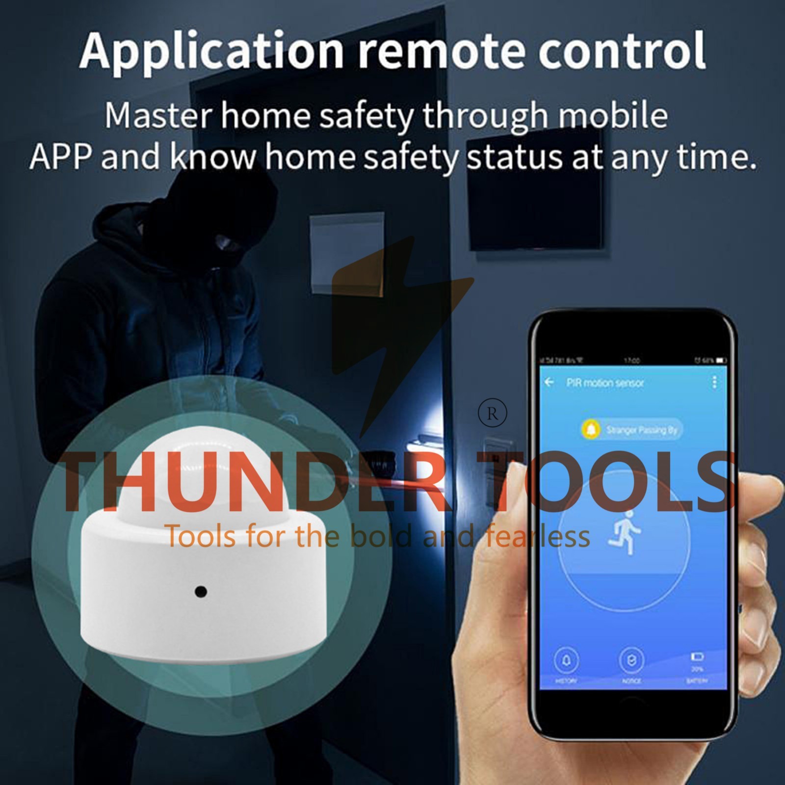 Thunder Tools ZigBee Motion Sensor Alarm Smart Human Body Induction PIR