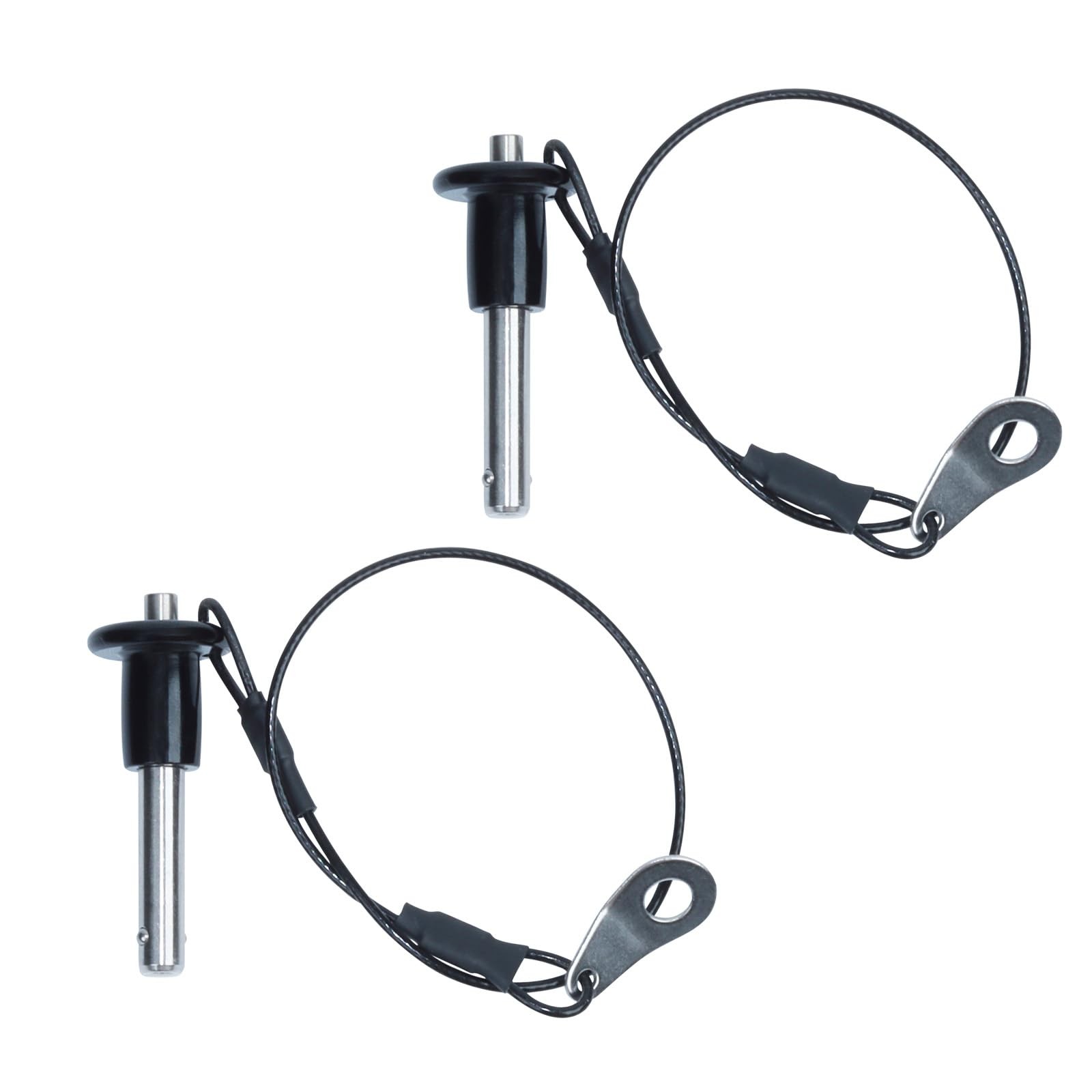 2 PCS Quick Release Ball Locking Pins 3/8x2 Inch Push Button Latch Silver
